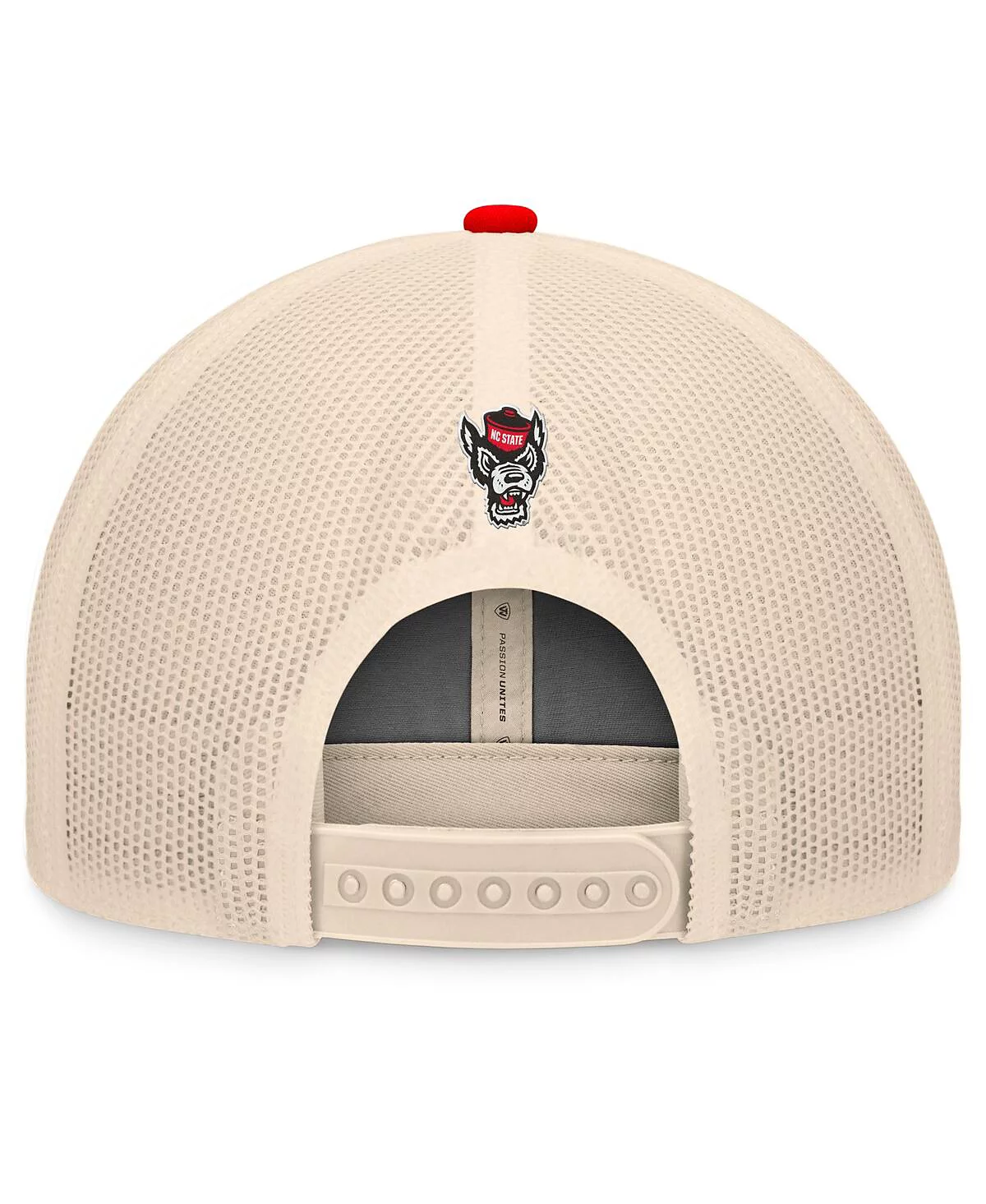 Top of the World Mens RedNatural NC State Wolfpack Bennett Trucker Adjustable Hat 3790₽