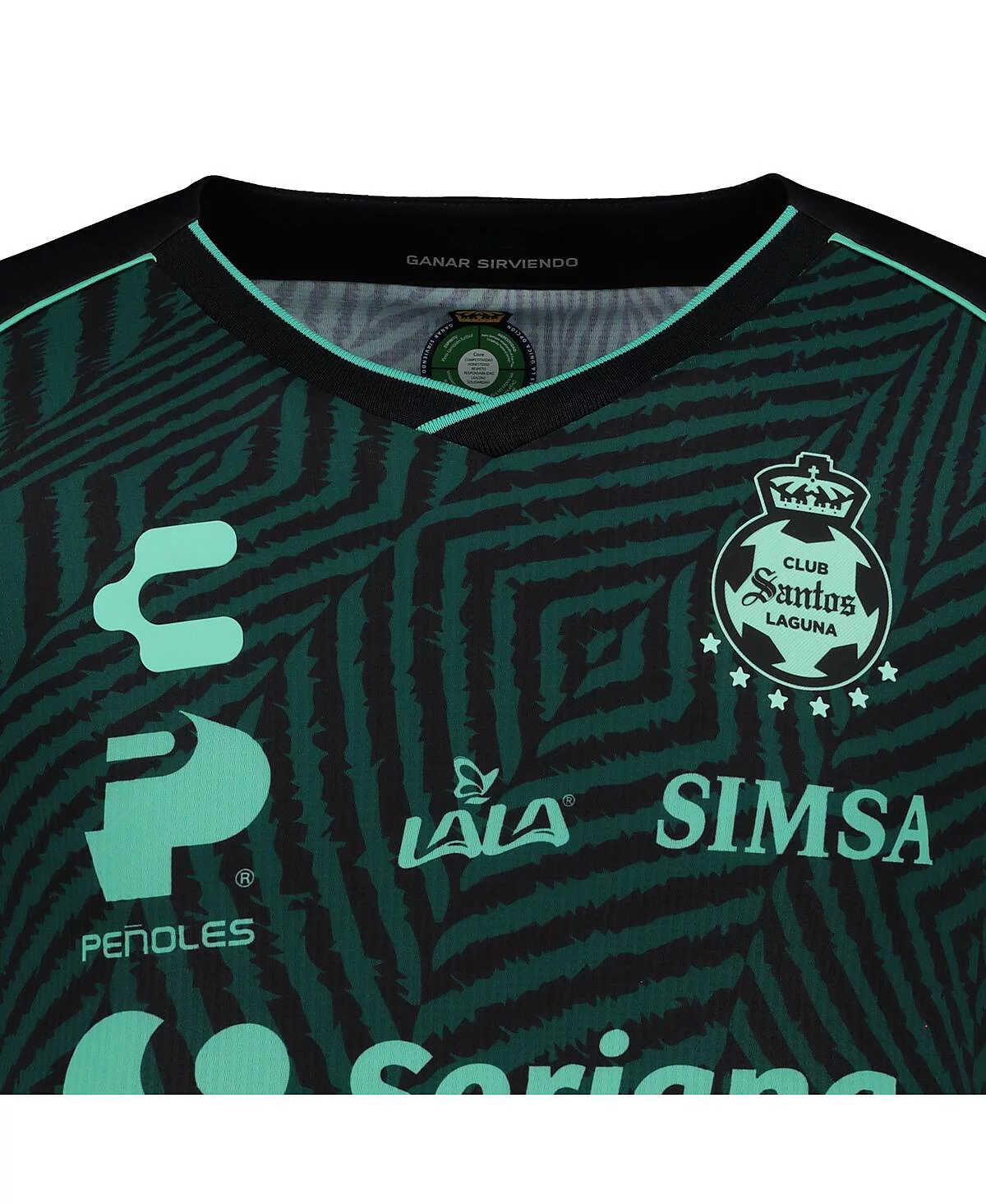 Charly Mens Green Santos Laguna 202425 Away Authentic Jersey 17090₽