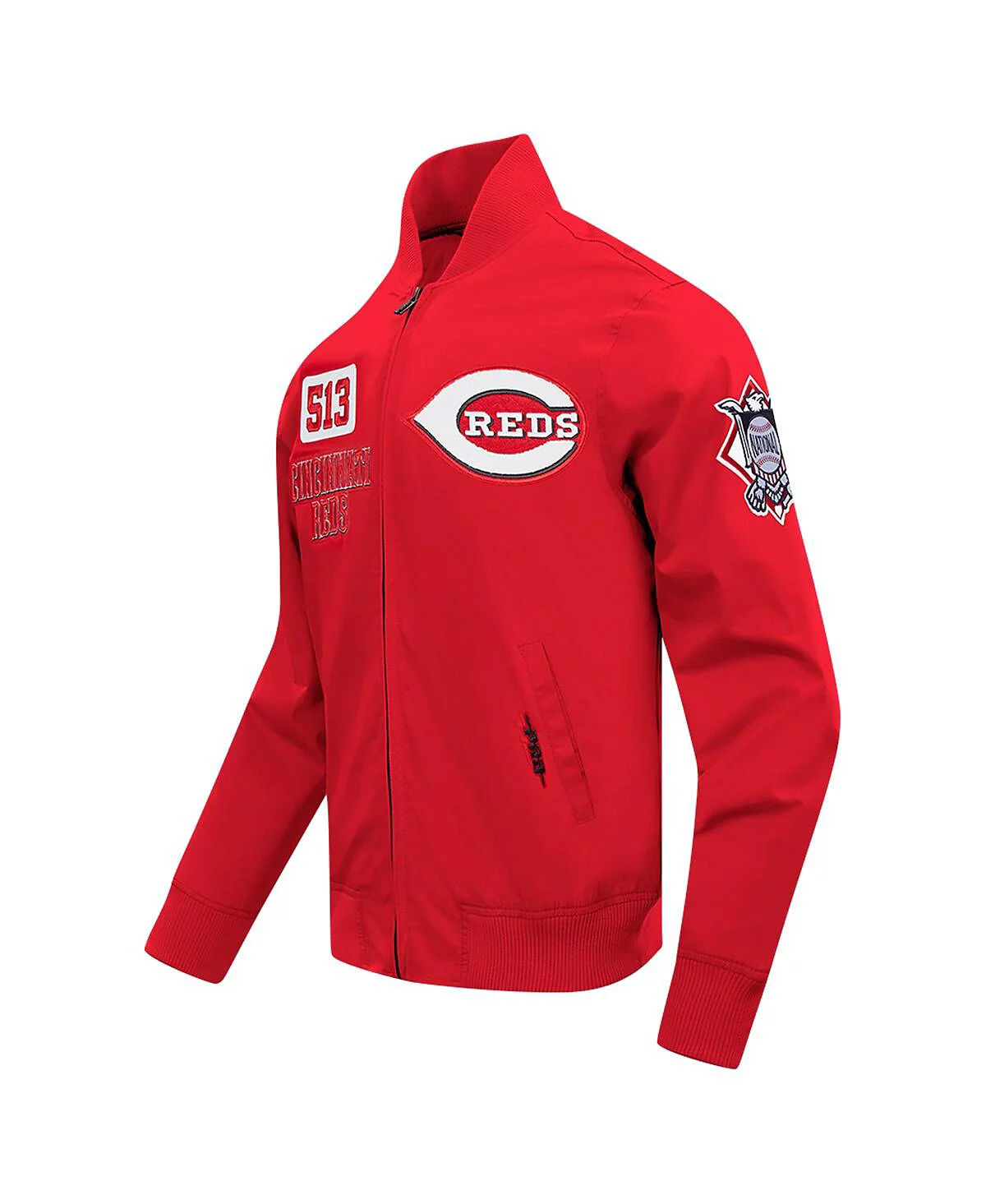 Pro Standard Mens Red Cincinnati Reds Area Code Twill Full-Zip Jacket 34290₽