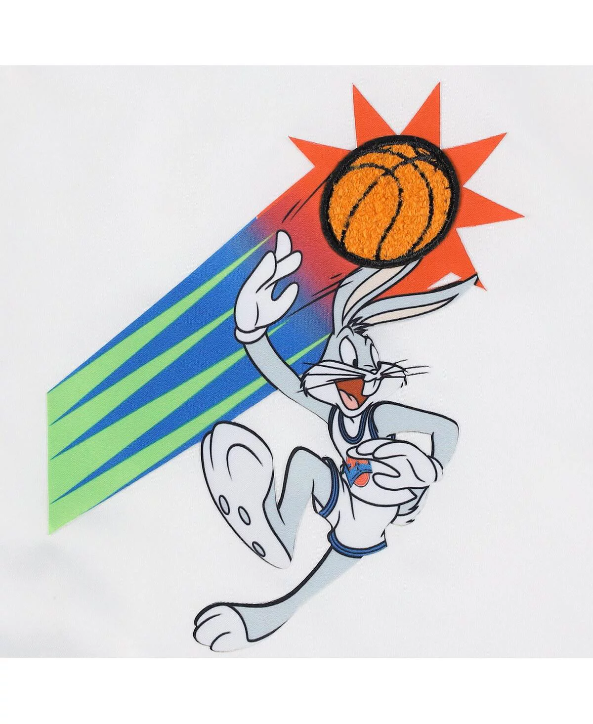 Freeze Max Men's White Looney Tunes Graphic Satin Full-Snap Jacket