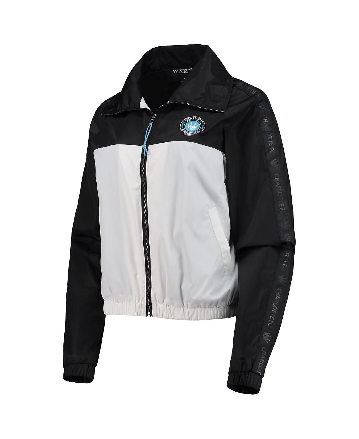 The Wild Collective Women's Black Charlotte FC Anthem Full-Zip Jacket