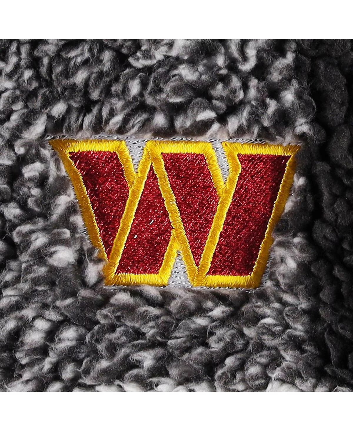 G-III 4Her by Carl Banks Womens Black Washington Commanders Sherpa Plaid Quarter-Zip Jacket 15190₽