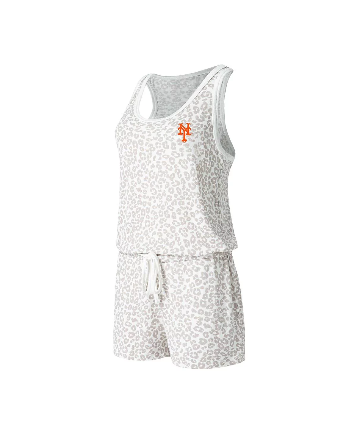Concepts Sport Womens Cream New York Mets Montana Hacci Knit Romper 6290₽