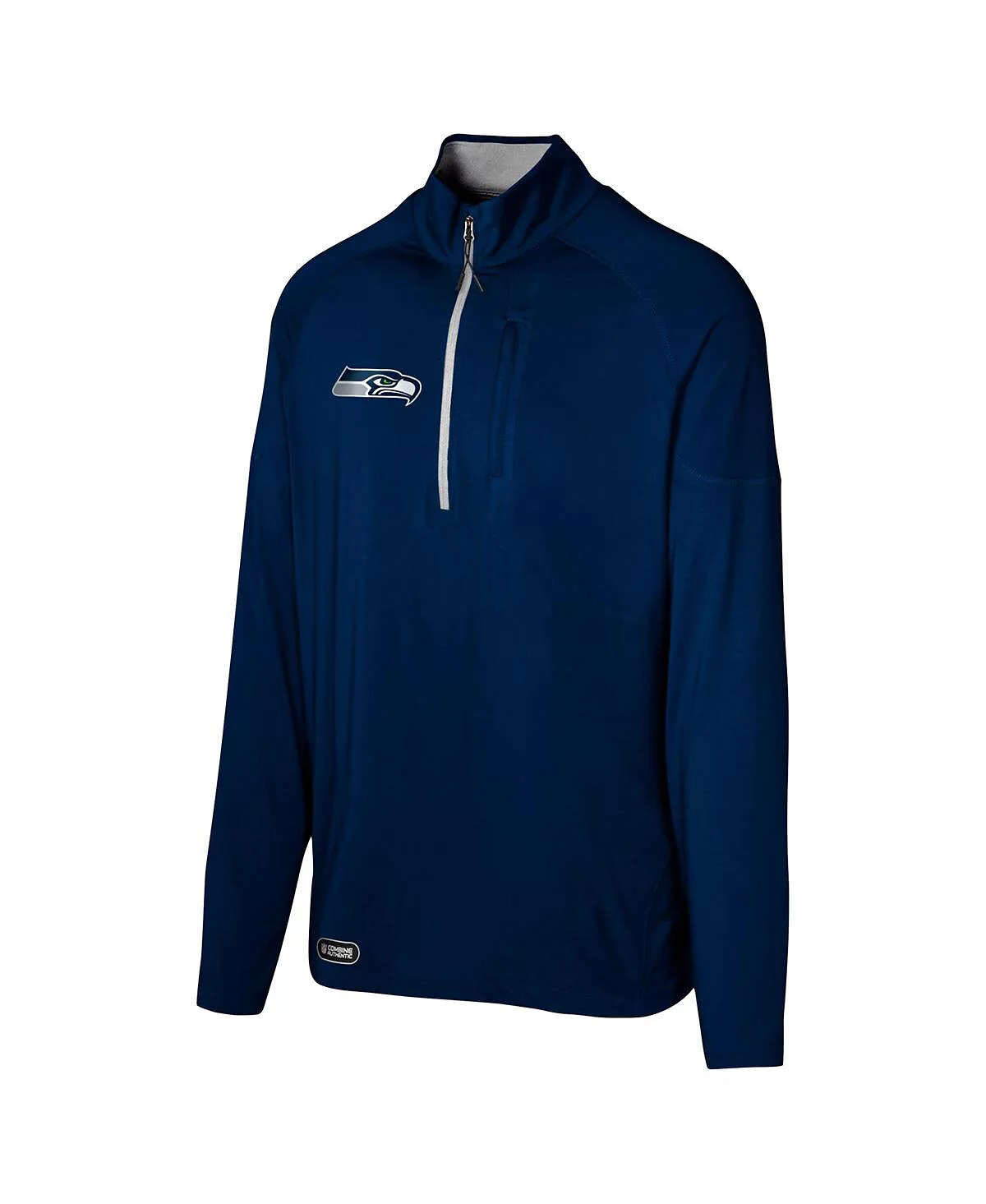 Outerstuff Mens College Navy Seattle Seahawks Grind Iron Quarter-Zip Top 10690₽