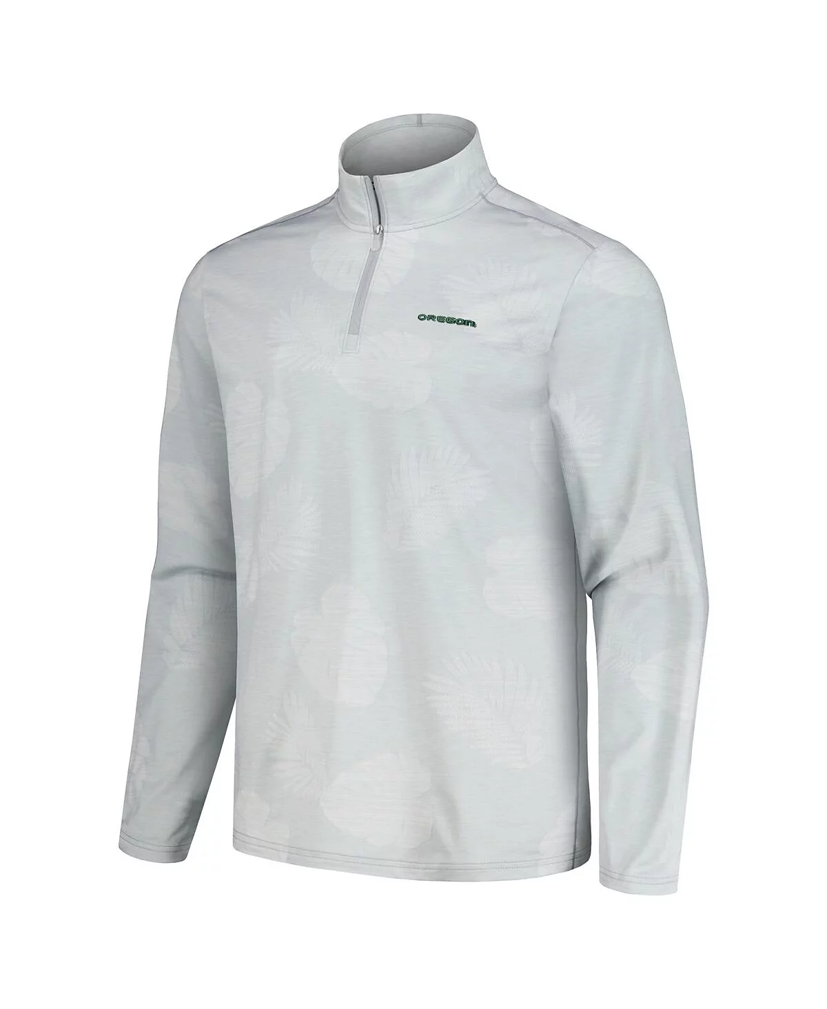 Мужская серая куртка Oregon Ducks Delray Frond IslandZone на молнии Tommy Bahama серого цвета