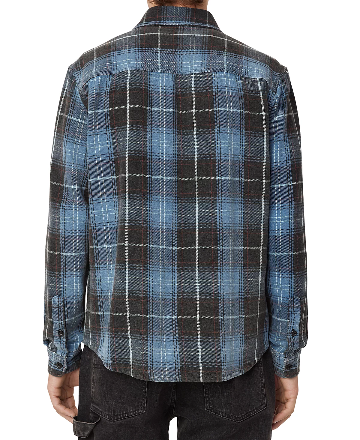 Мужская потертая фланелевая рубашка из хлопка Frank And Oak 18890₽