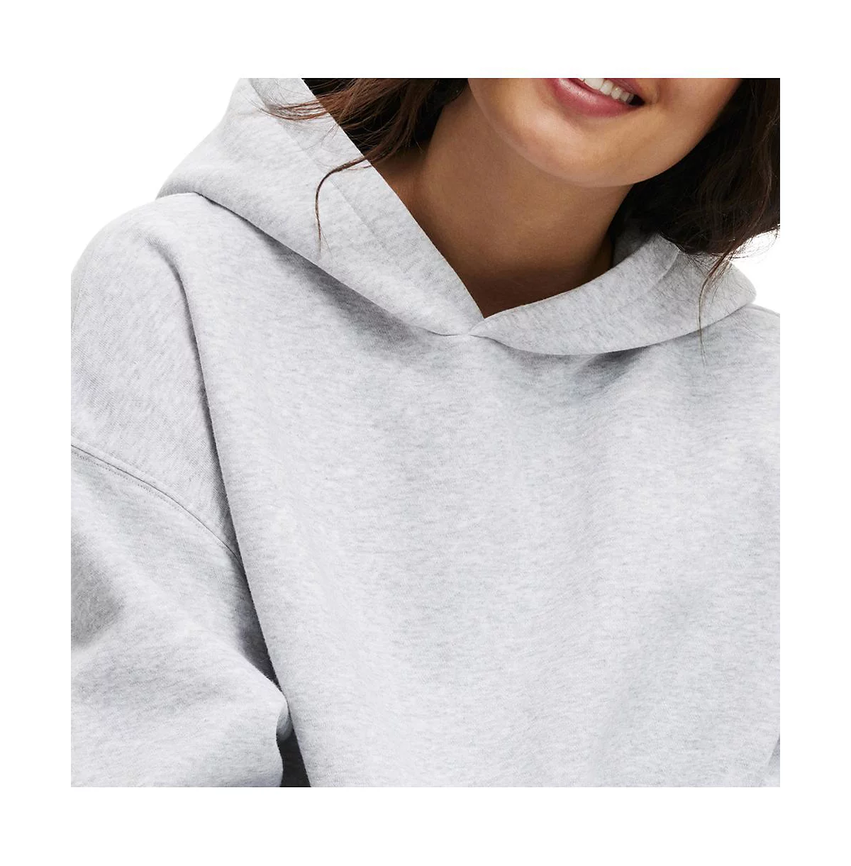 Женская классическая флисовая толстовка с капюшоном ИЗ ХЛОПКА 9490₽