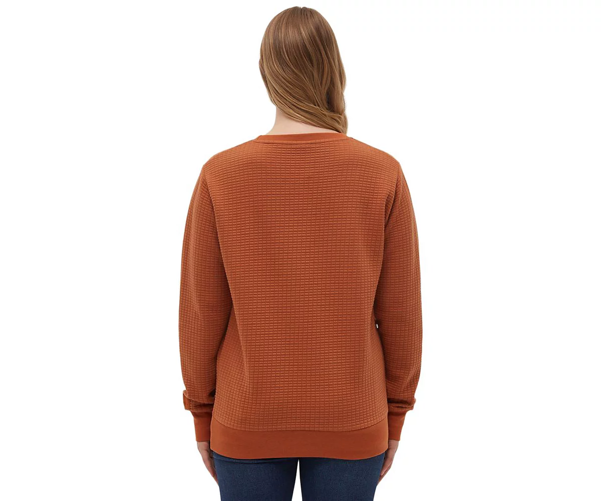 Женская стеганая толстовка с круглым вырезом Bench DNA из ткани Афра