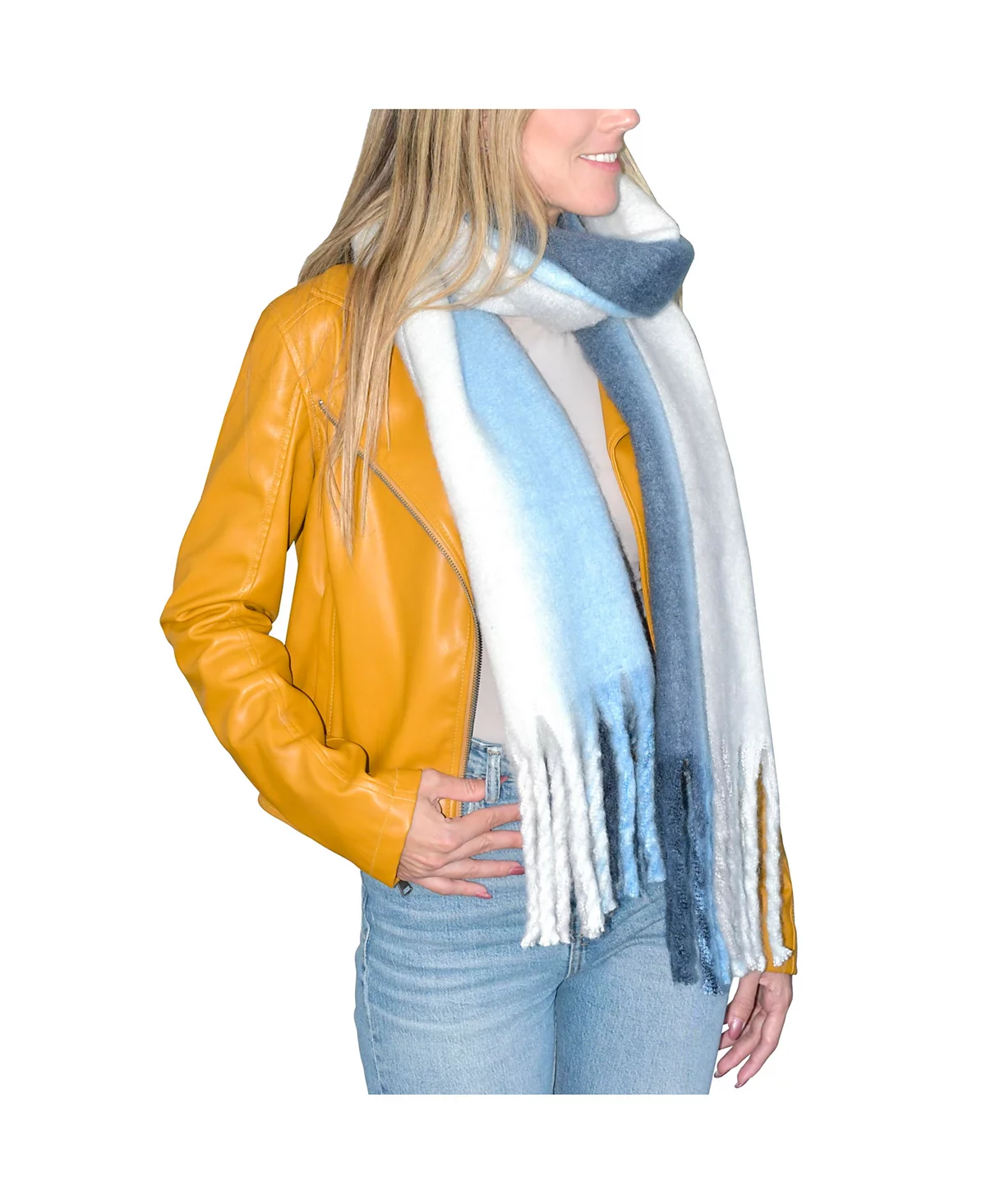 ШАРФ В ПОЛОСКУ Club Rochelier OMBRE