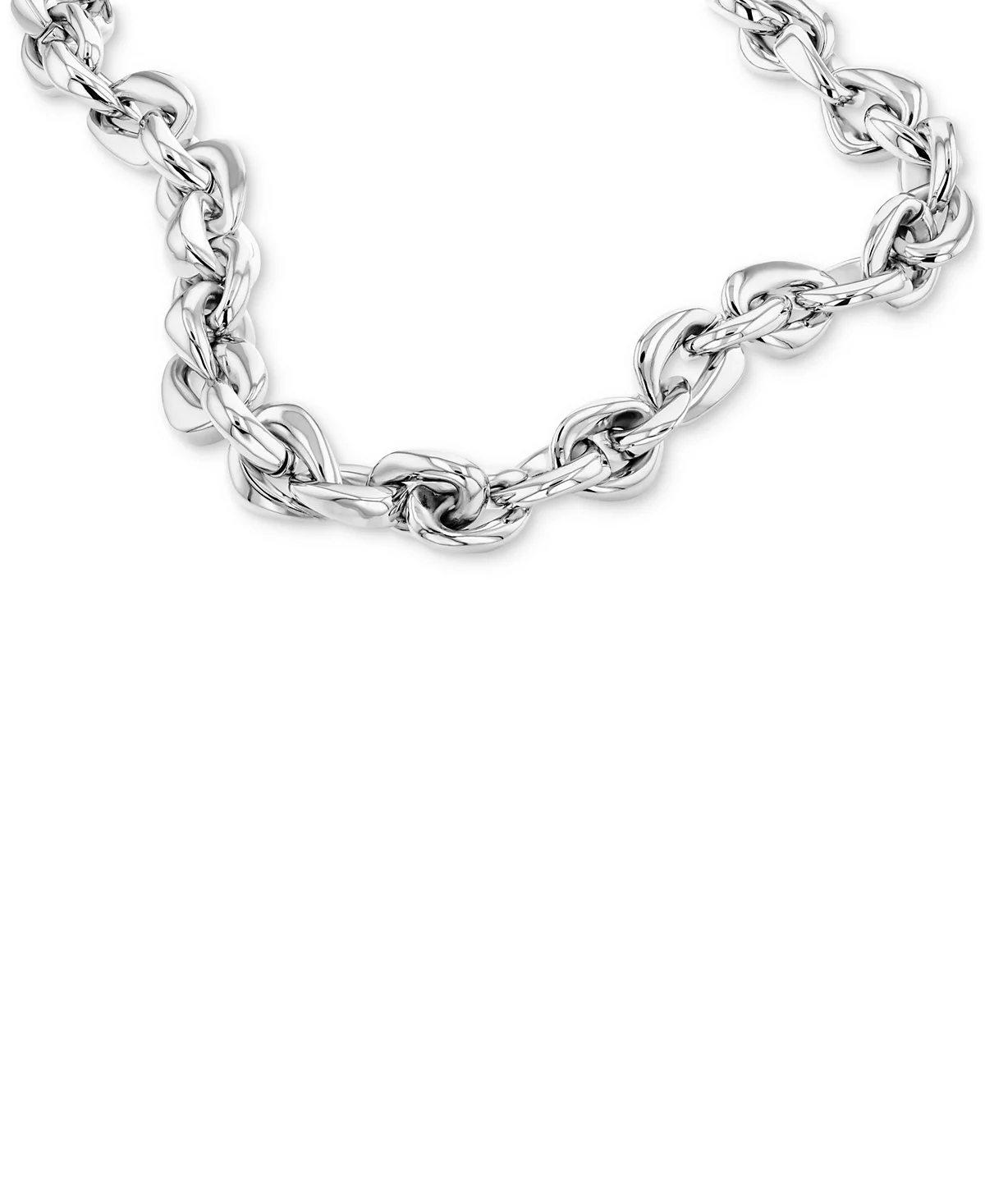 Колье-ошейник Calvin Klein из нержавеющей стали с массивным звеном 16-1/2