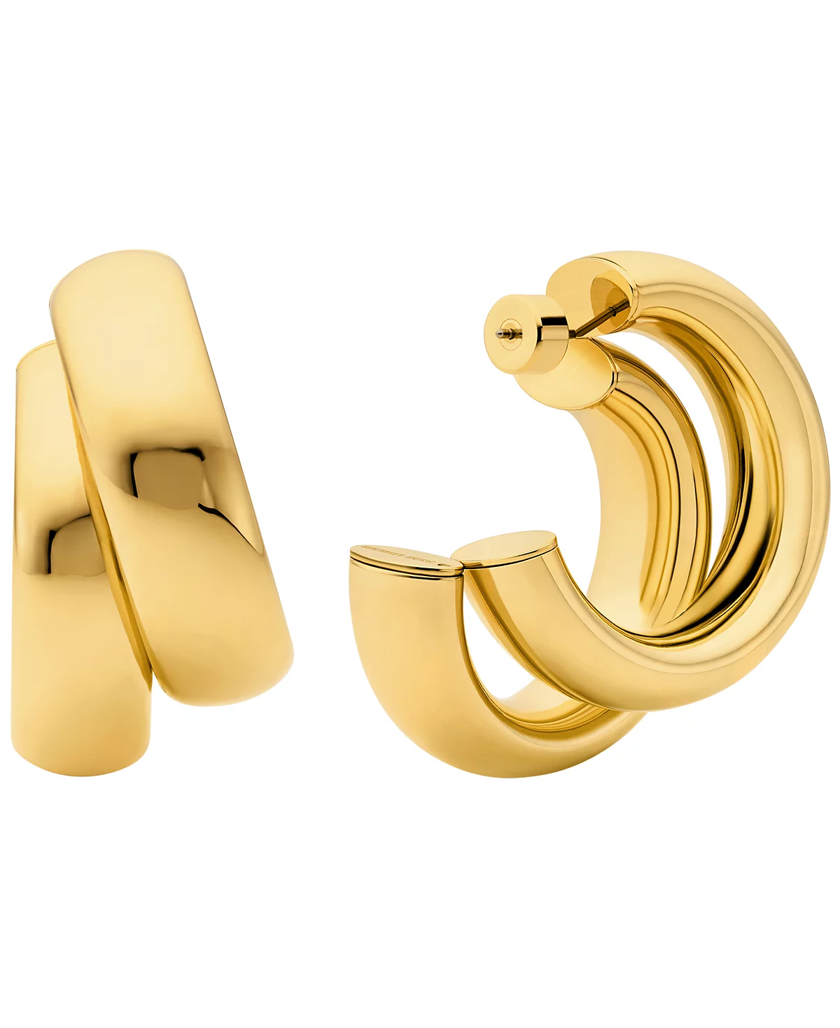Michael Kors 14K Gold-Plated Brass Double Hoop Earrings 23290₽