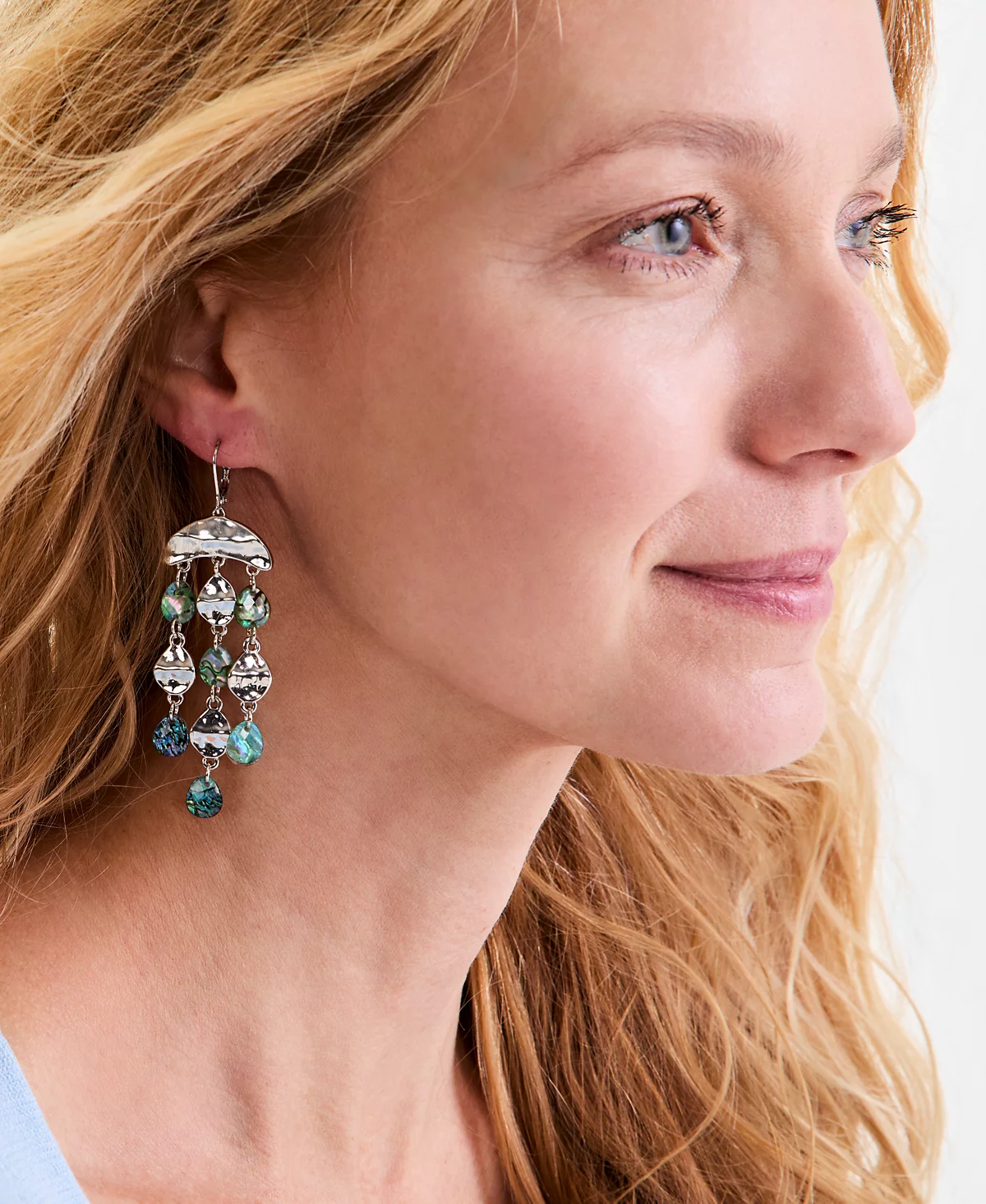 Style - Co Crystal Silver-Tone Chandelier Earrings, Exclusively at Macy's