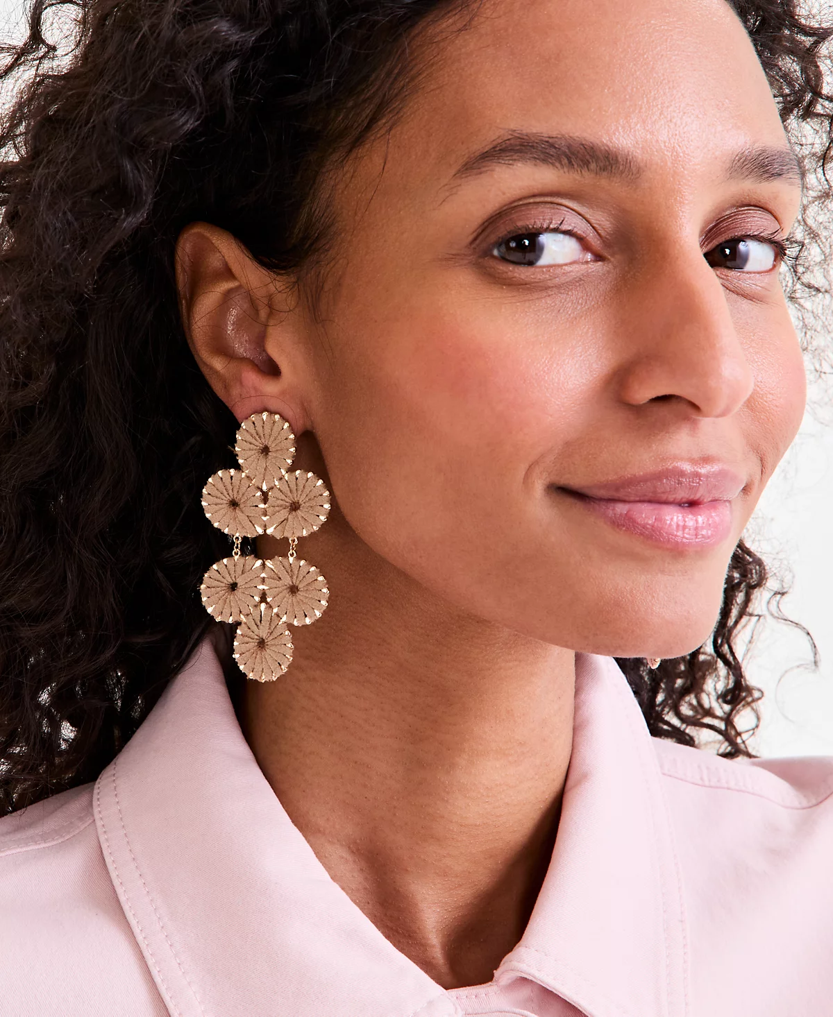 Style - Co Gold-Tone Woven Suede Statement Earrings Exclusively at Macys 5990₽