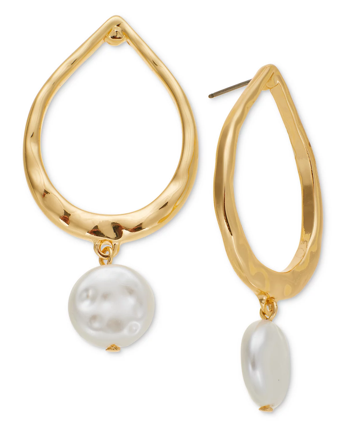 Style - Co Gold-Tone Imitation Pearl Teardrop Earrings, Exclusively at Macy's