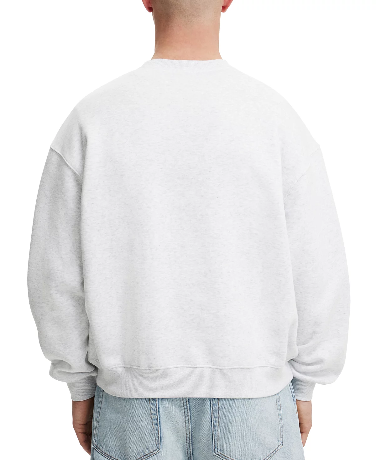 COTTON ON Mens Box Fit Graphic Crew Sweatshirt 9490₽