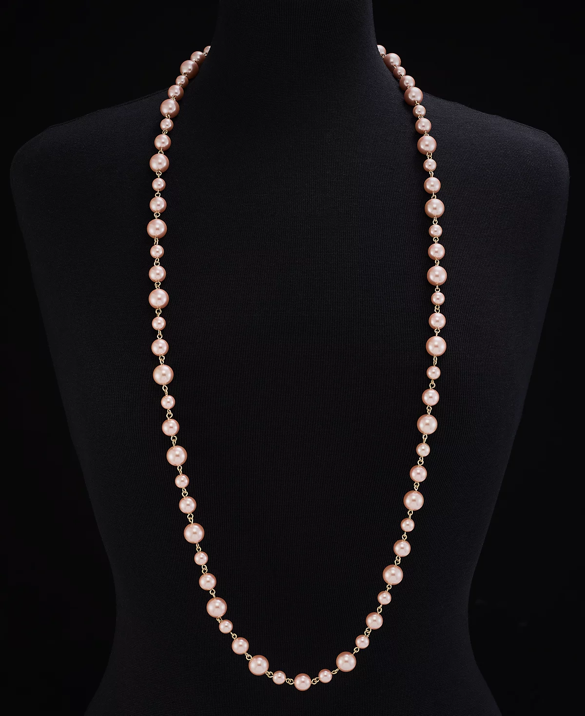 Charter Club Gold-Tone Pink Imitation Pearl Long Necklace 42 2 extender Exclusively at Macys 4190₽