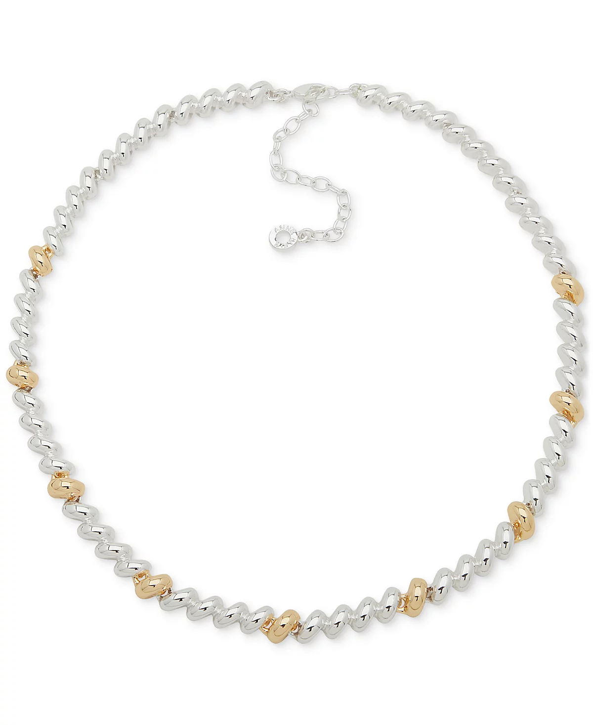 Anne Klein Two-Tone Sculptural Braid-Look Collar Necklace 16 3 extender 3790₽