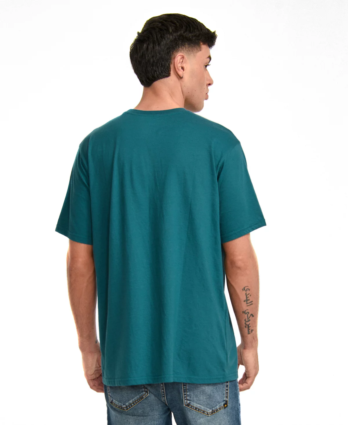 Cat Mens Crewneck Logo Graphic T-Shirt 5290₽