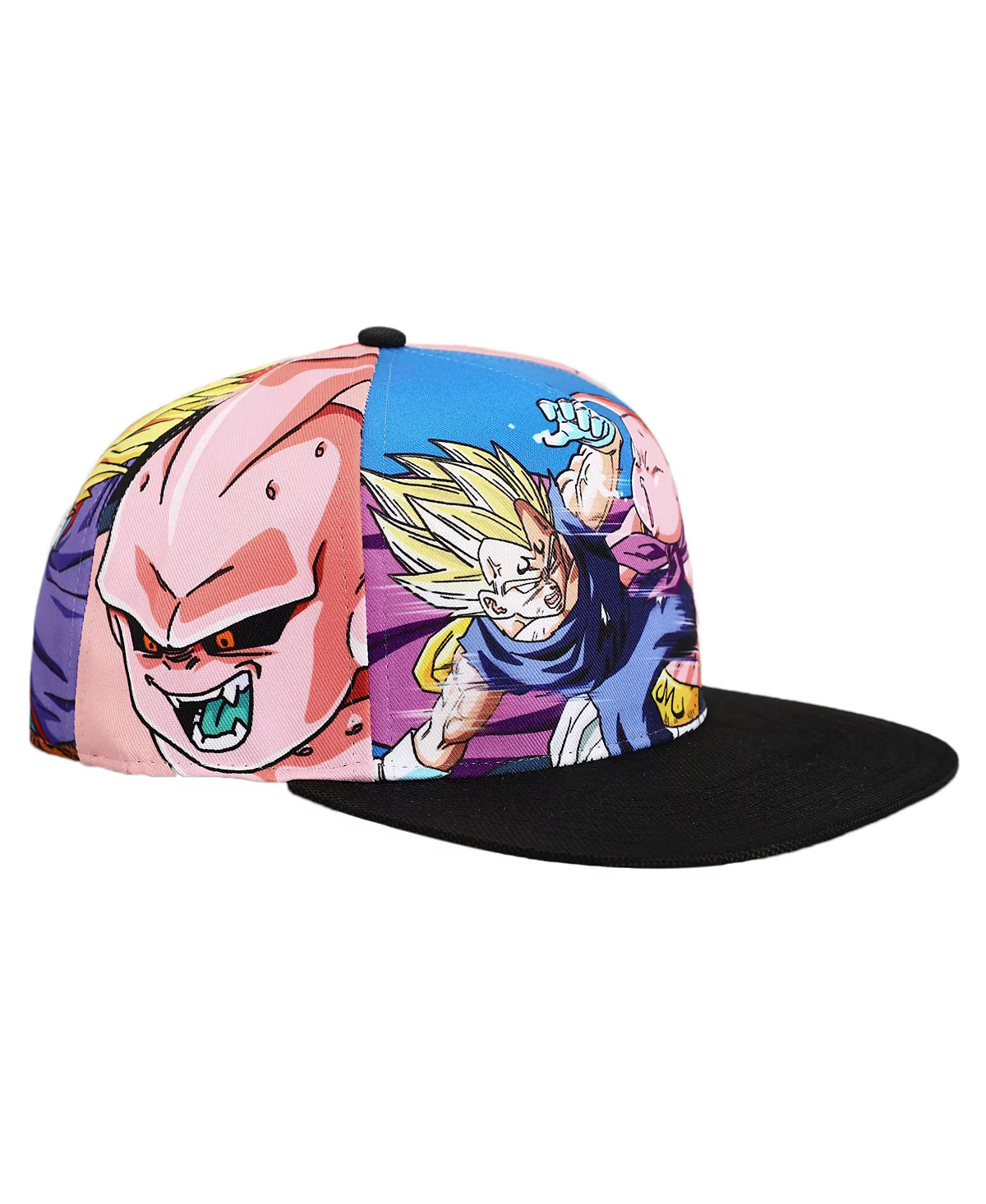 Dragon Ball Z Men's Majin Buu - Goku Sublimation Panel Baseball Cap