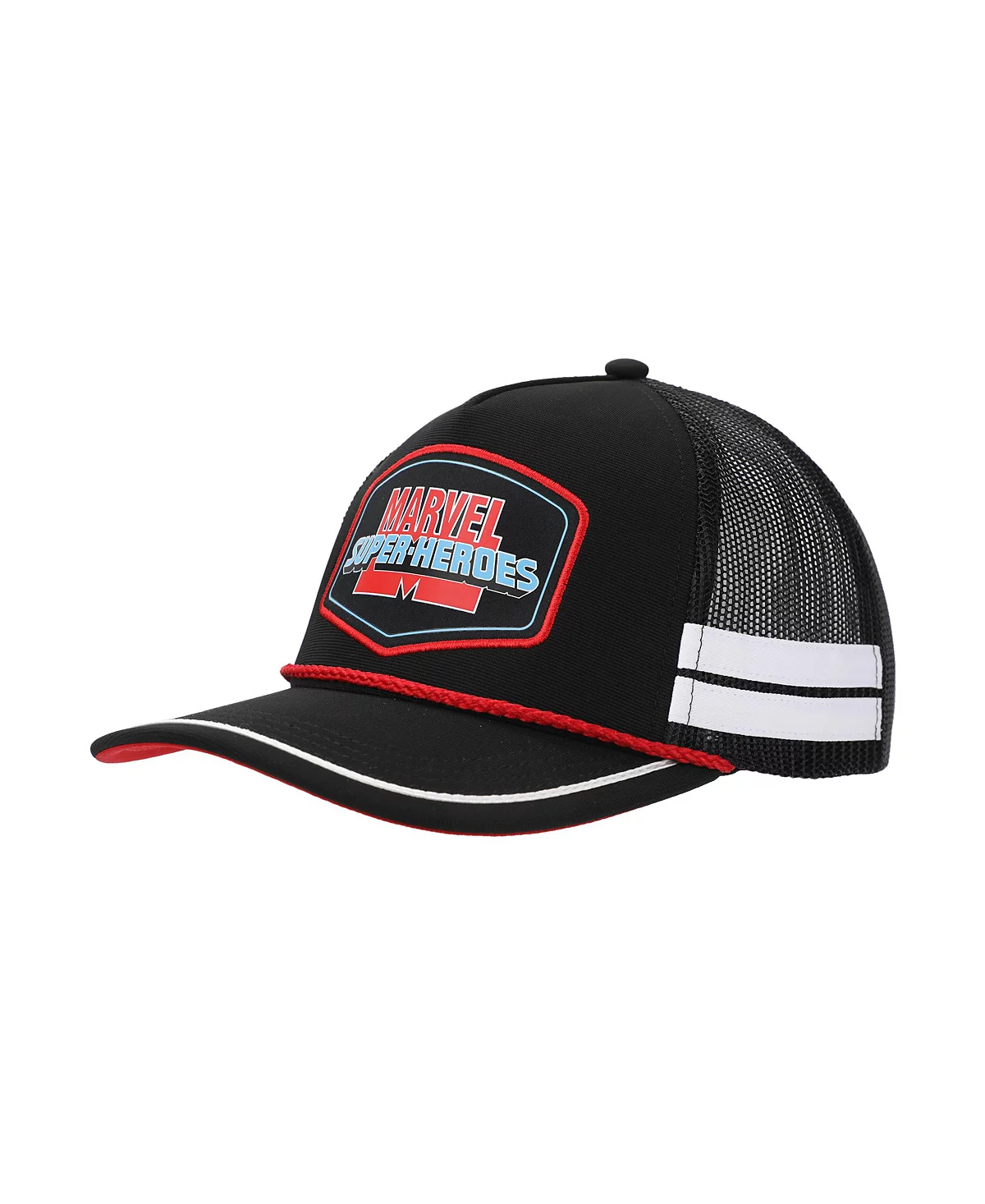 Marvel Mens Super-Heroes Adult Black Trucker Hat 2390₽