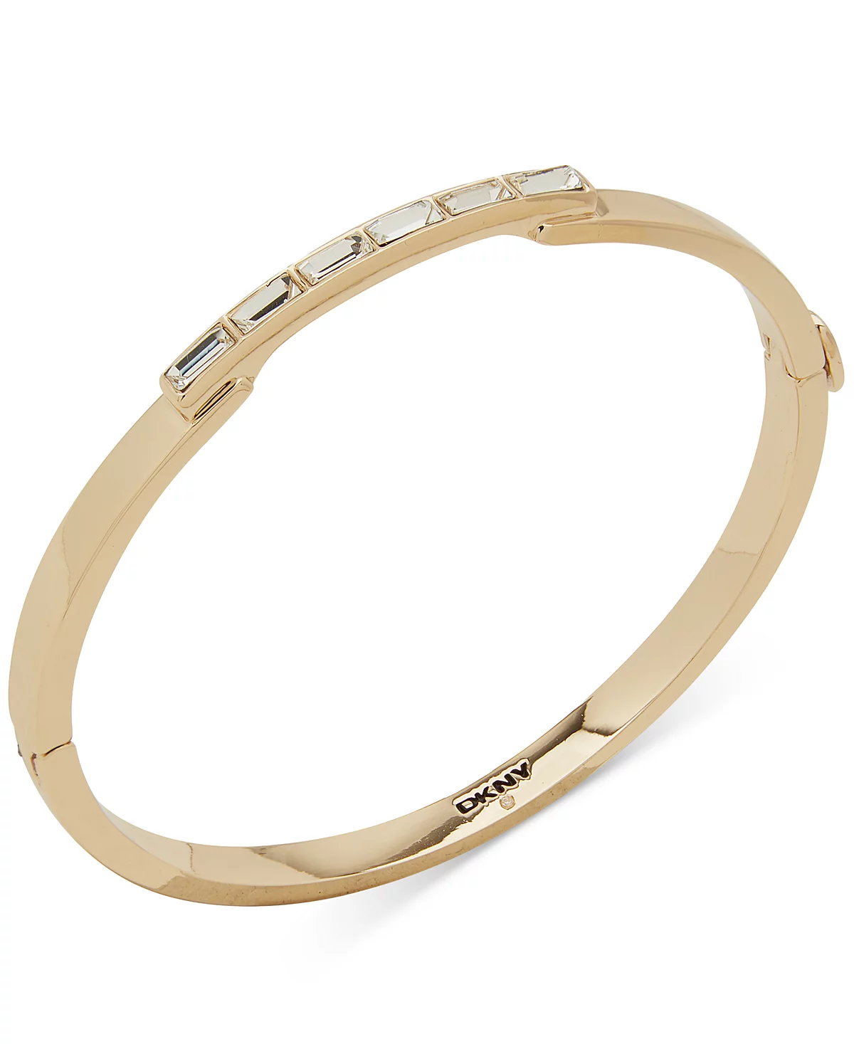 DKNY Crystal Baguette Linear Polished Bangle Bracelet 4590₽
