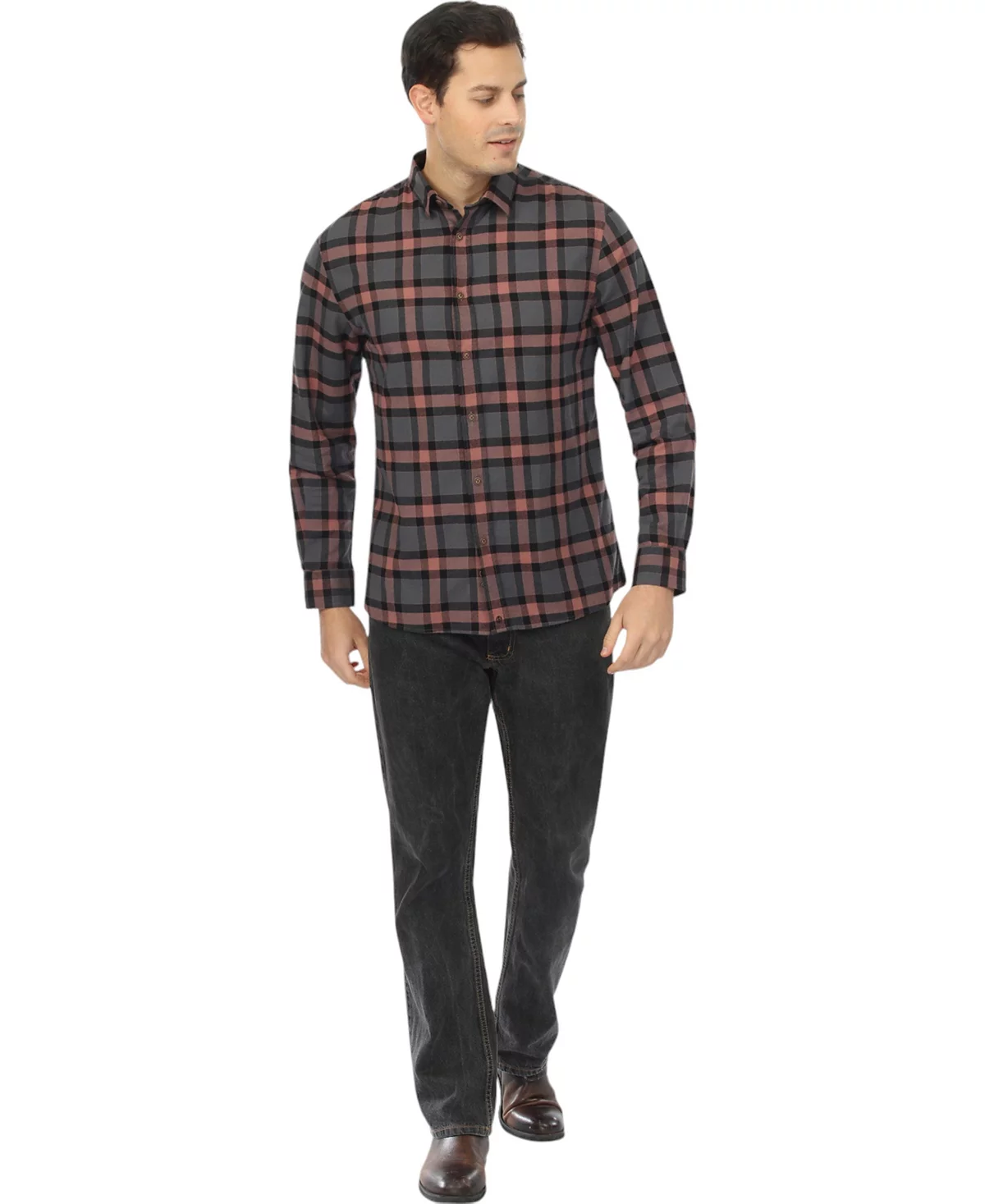 Vustra Mens Ascent Plaid Light Flannel Shirt 14690₽