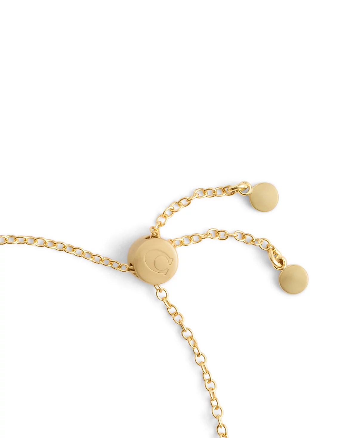 COACH Faux Stone Signature Pav Heart Slider Boxed Bracelet 14290₽