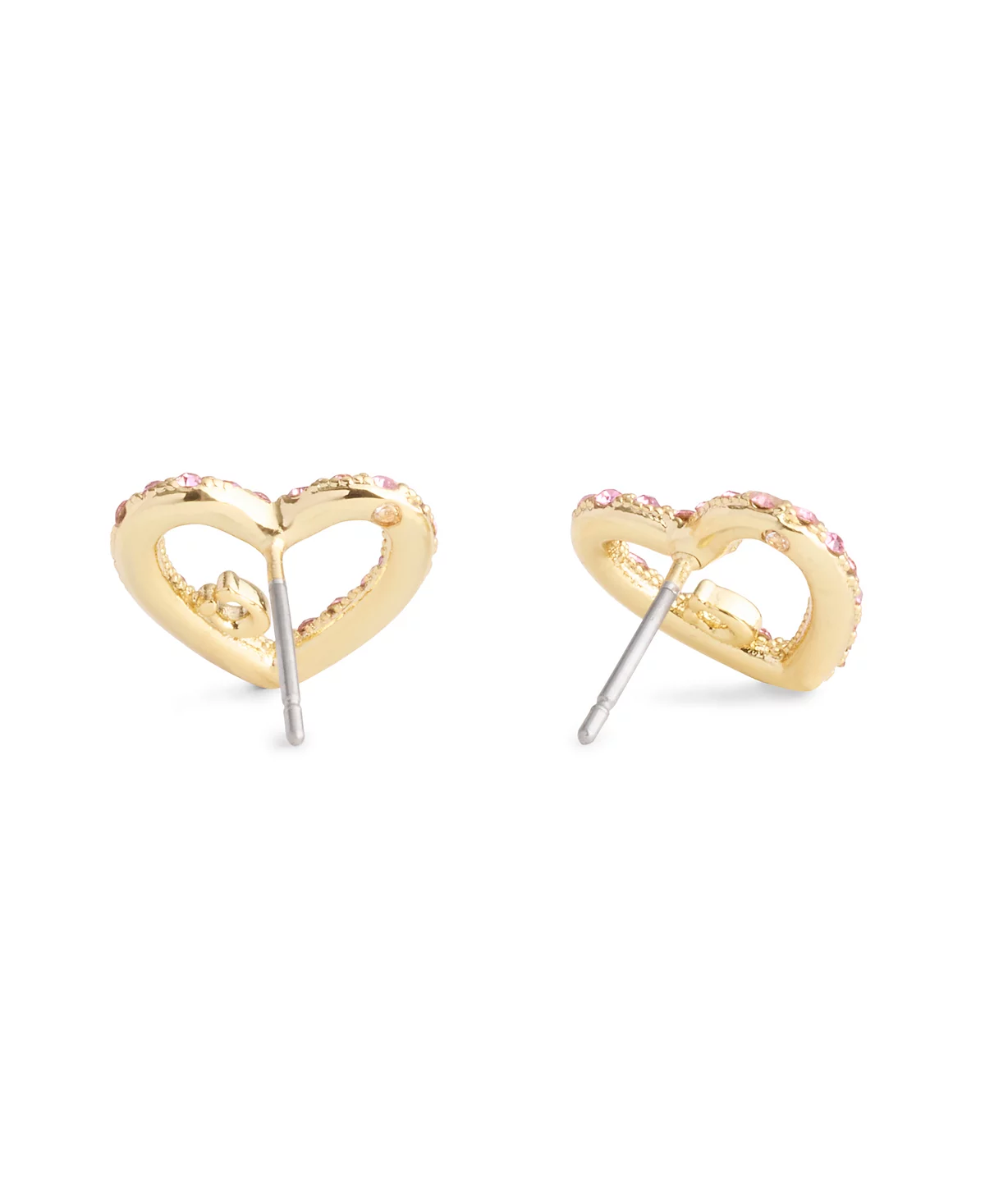 COACH Faux Stone Signature Pav Heart Stud Boxed Earrings 12390₽
