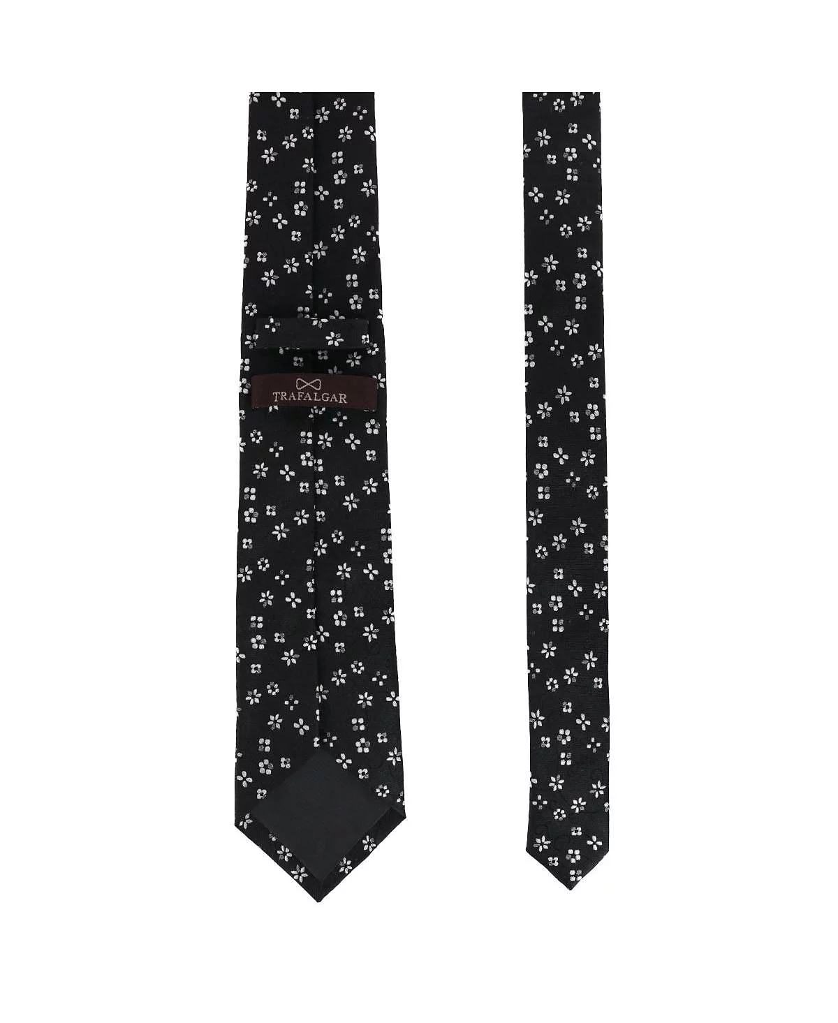 TRAFALGAR Mens Tudor Daisy and Vine Silk Business Necktie 16190₽