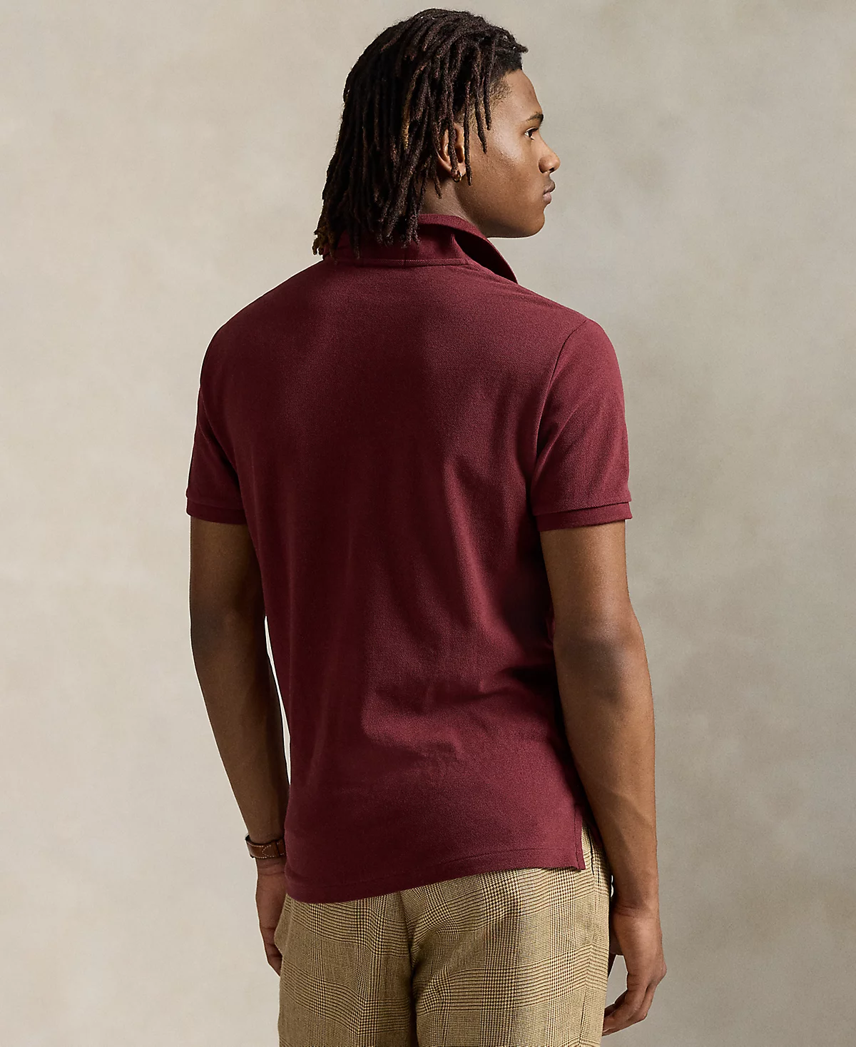 Мужская рубашка поло Polo Ralph Lauren из сетчатой ткани с рисунком медведя, сшитая на заказ