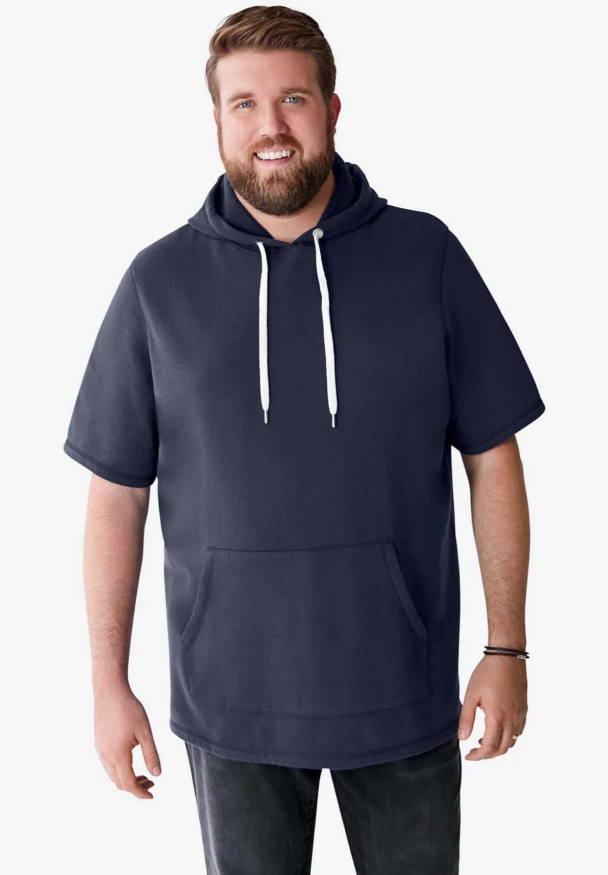 Liberty Blues Big - Tall by KingSize Short-Sleeve Hoodie 9190₽