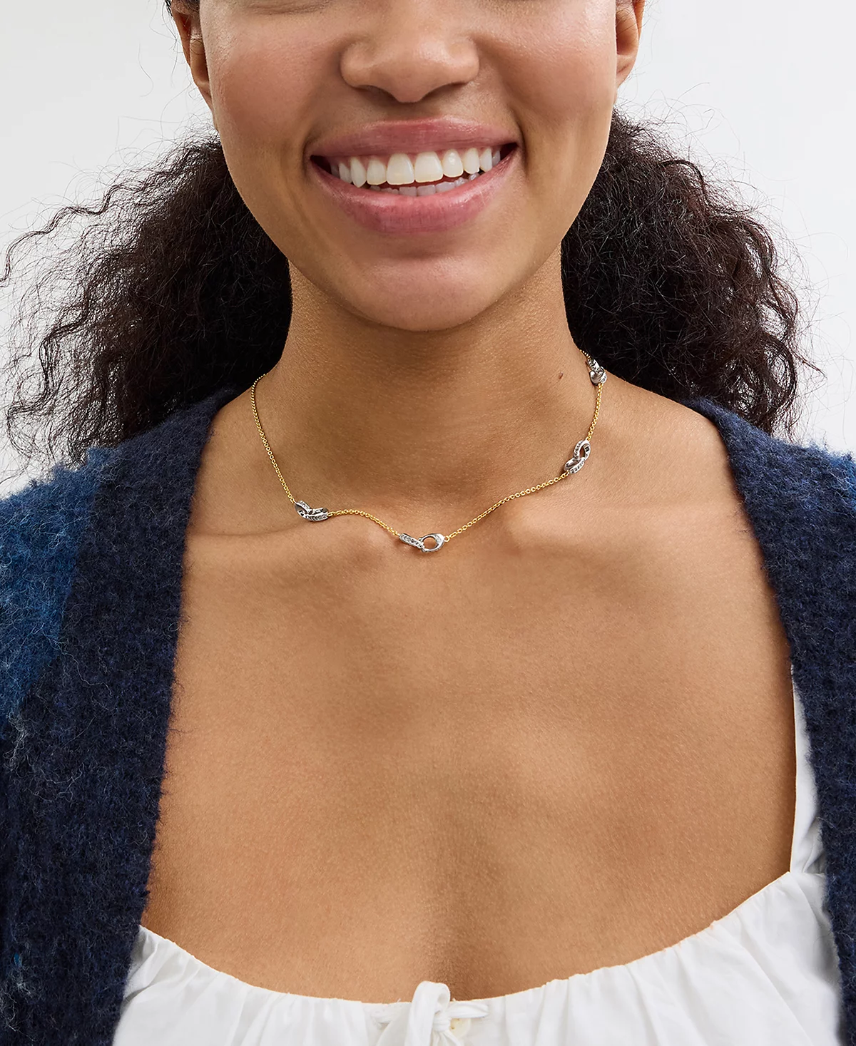 COACH Faux Stone Signature Pav C Strand Necklace 16690₽