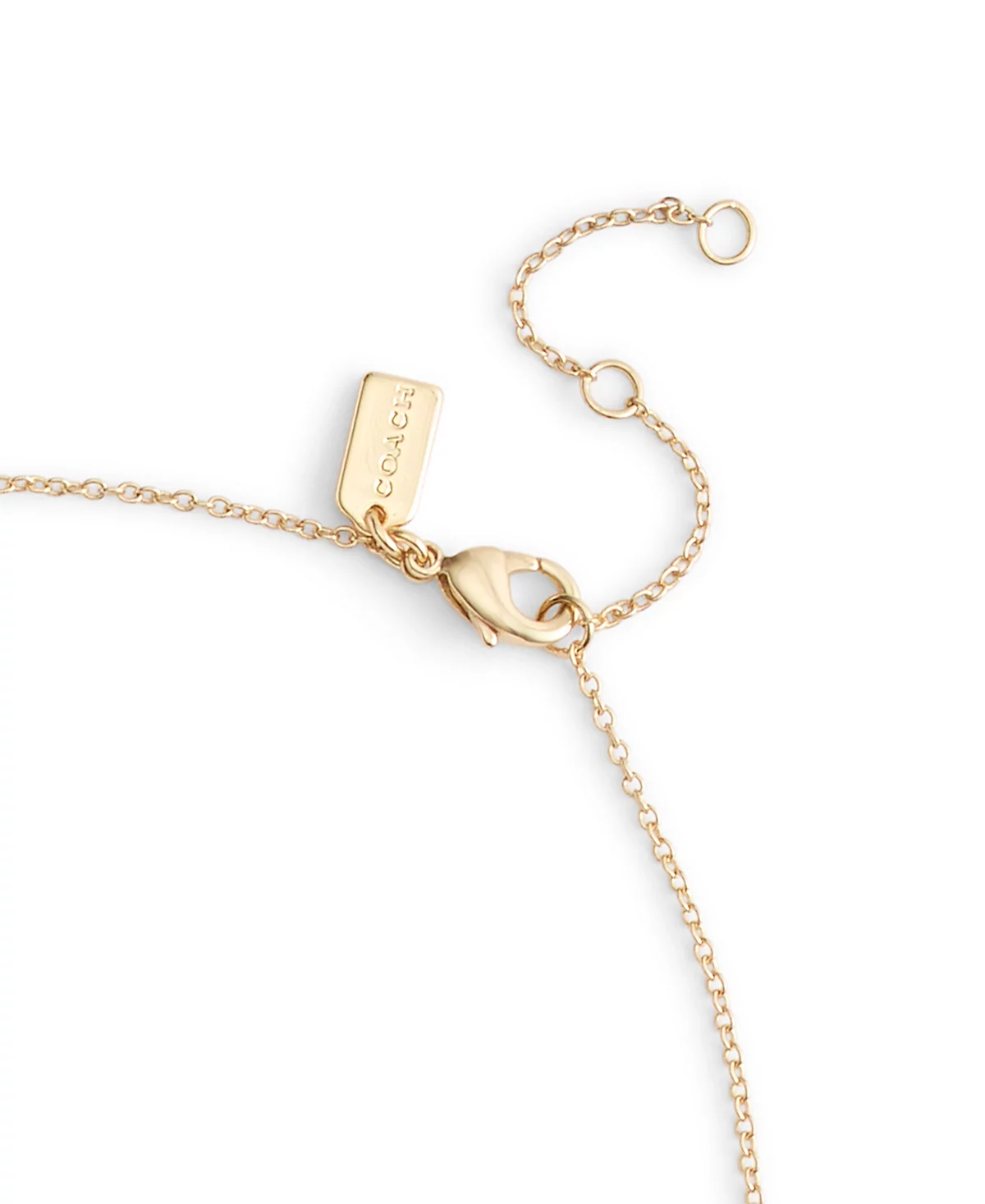 COACH Faux Stone Mini Vintage Charms Signature Bib Necklace 16690₽