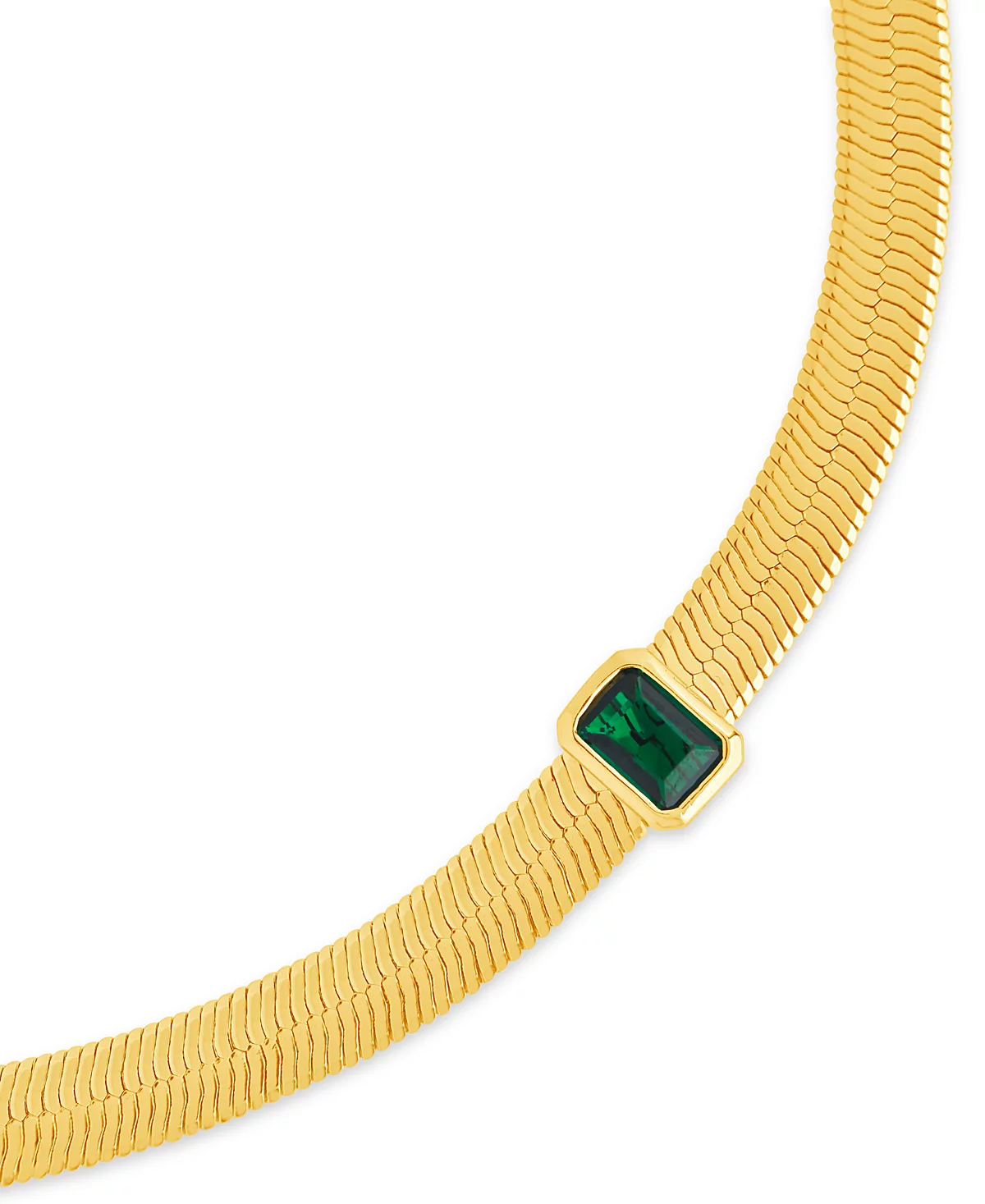 Sterling Forever Calder Station Cubic Zirconia Herringbone Chain Bracelet 9490₽