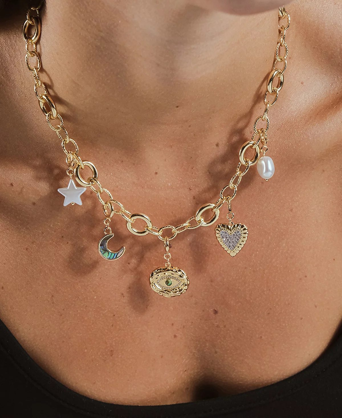 Sterling Forever Carter Round Statement Link Necklace 10090₽