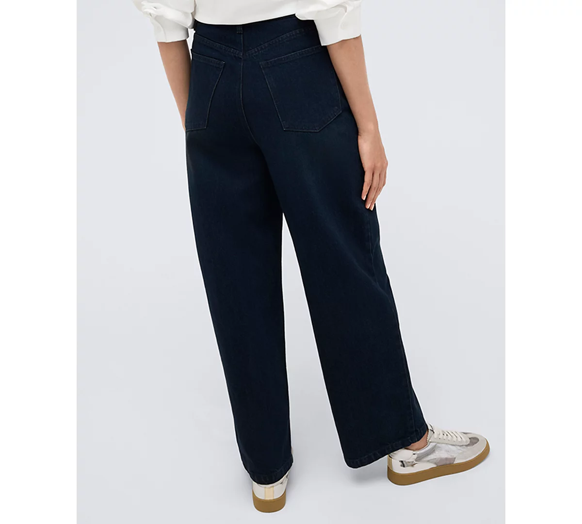 Kenneth Cole Womens Bandeau Adjustable-Strap Shelf-Bra Cami - High-Rise Barrel-Leg Denim Jeans 13090₽