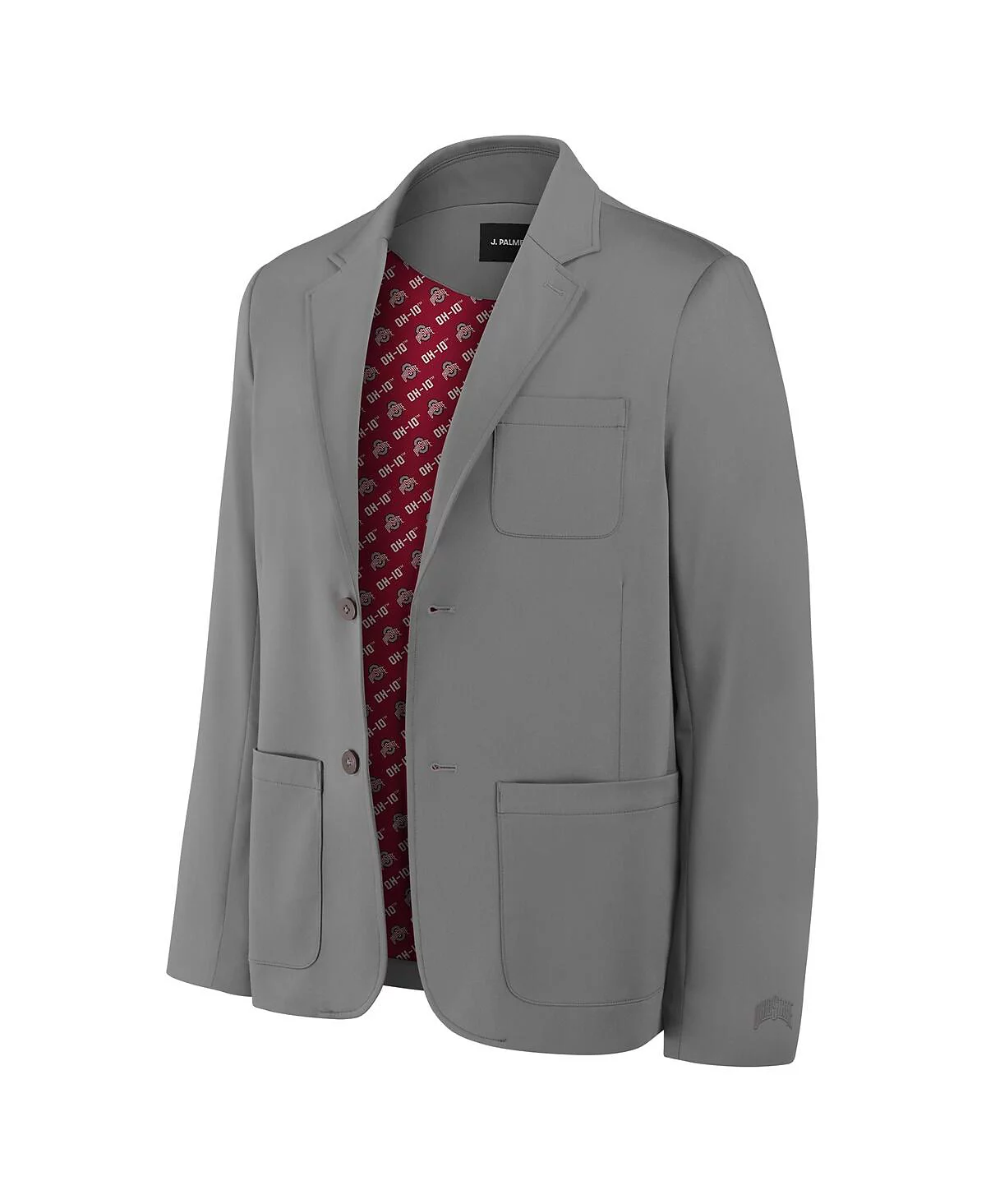 J Palmer Mens Graphite Ohio State Buckeyes Man in Motion Blazer 33290₽