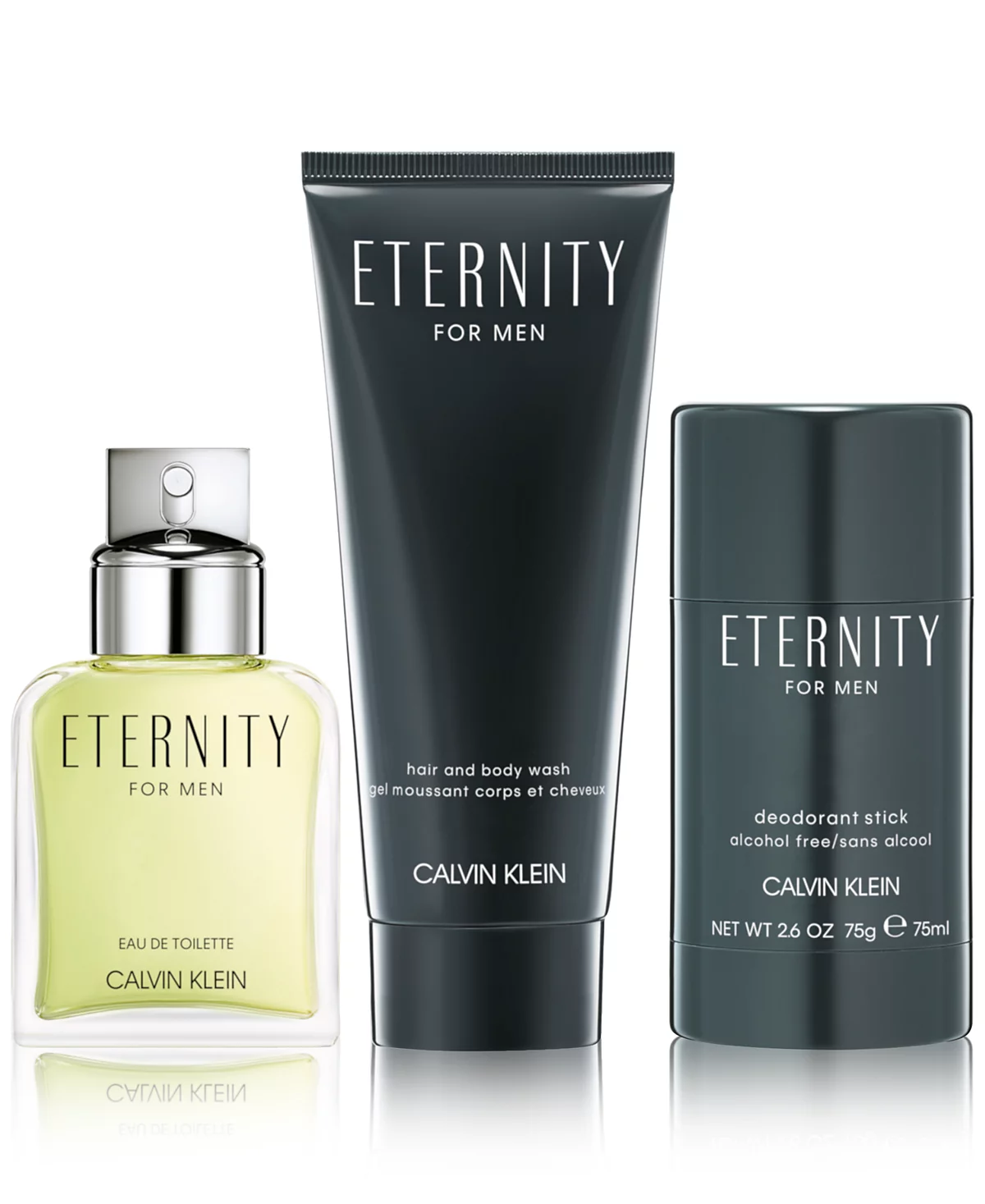 Мужские духи Calvin Klein, 3 шт. Подарочный набор туалетной воды Eternity, эксклюзивный в Macy's