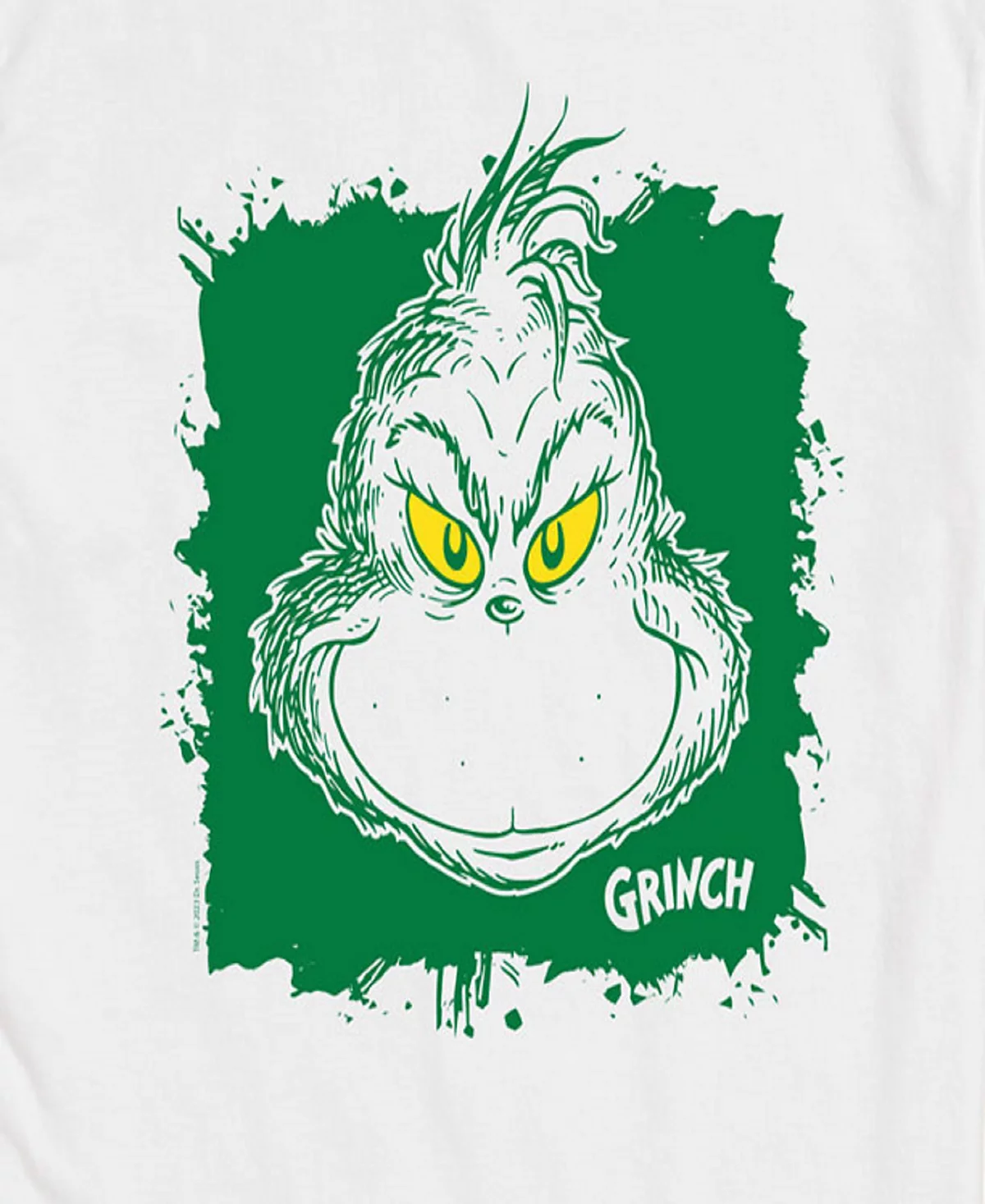 AIRWAVES Men's The Grinch Face Short Sleeve Tee