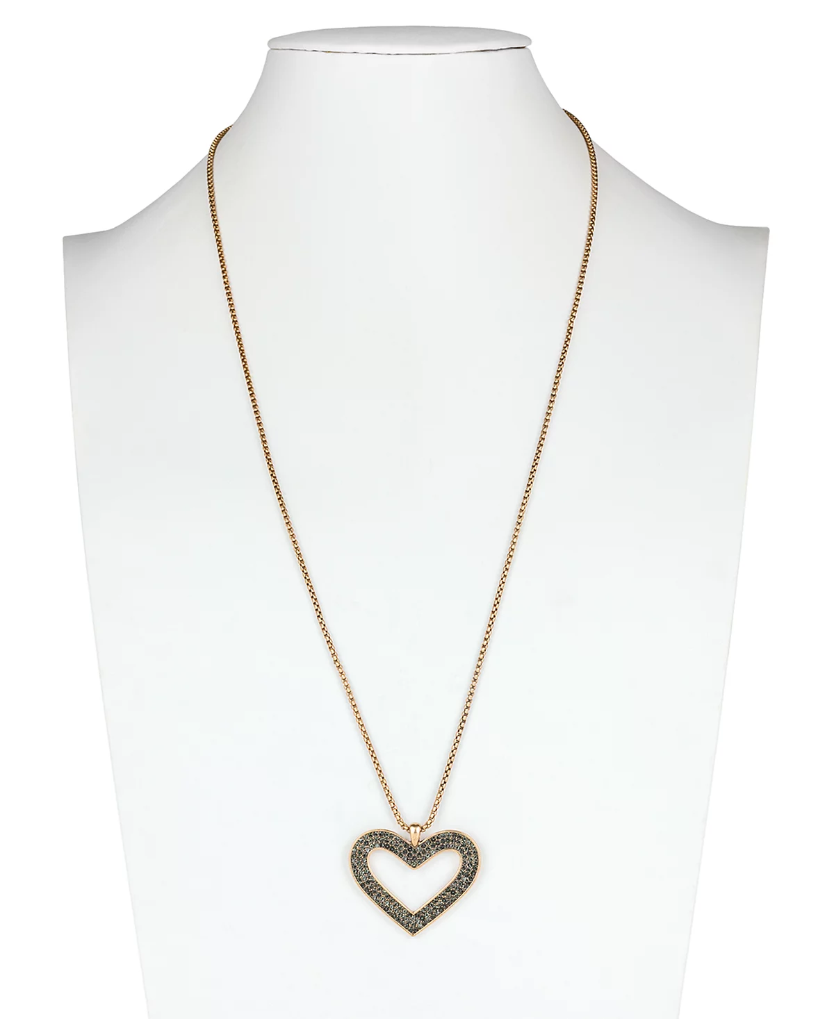 Patricia Nash Gold-Tone Pav - Heart Pendant Necklace 30 3 extender 9290₽
