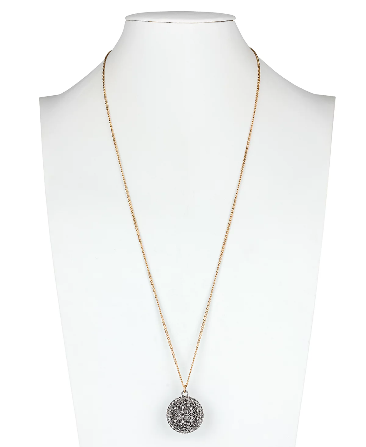 Patricia Nash Two-Tone Crystal Filigree Pendant Necklace 32 3 extender 9290₽