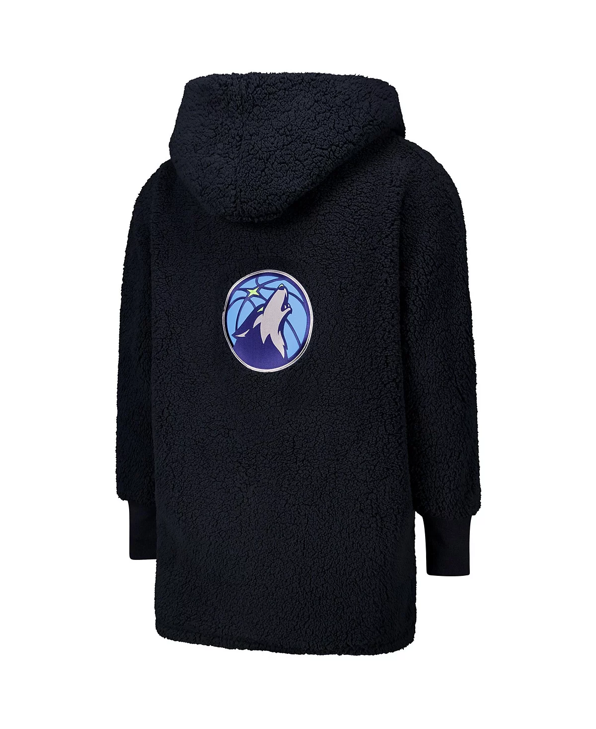 Jill Martin Mens and Womens The Best Lounger In The World Navy Minnesota Timberwolves Oversized Open-Front Hoodie Sweater 22790₽