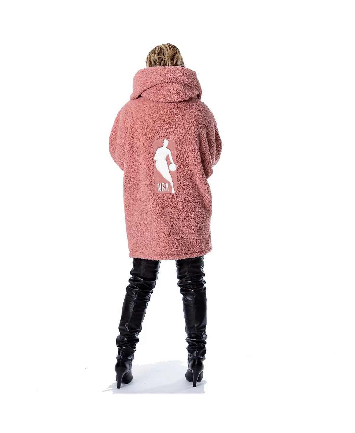 Jill Martin Men's and Women's The Best Lounger In The World Pink NBA Breast Cancer Awareness Oversized Front Button Lounger