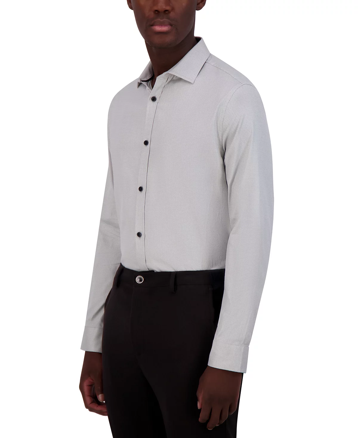 Karl Lagerfeld Paris Mens Slim-Fit Woven Dress Shirt 9390₽
