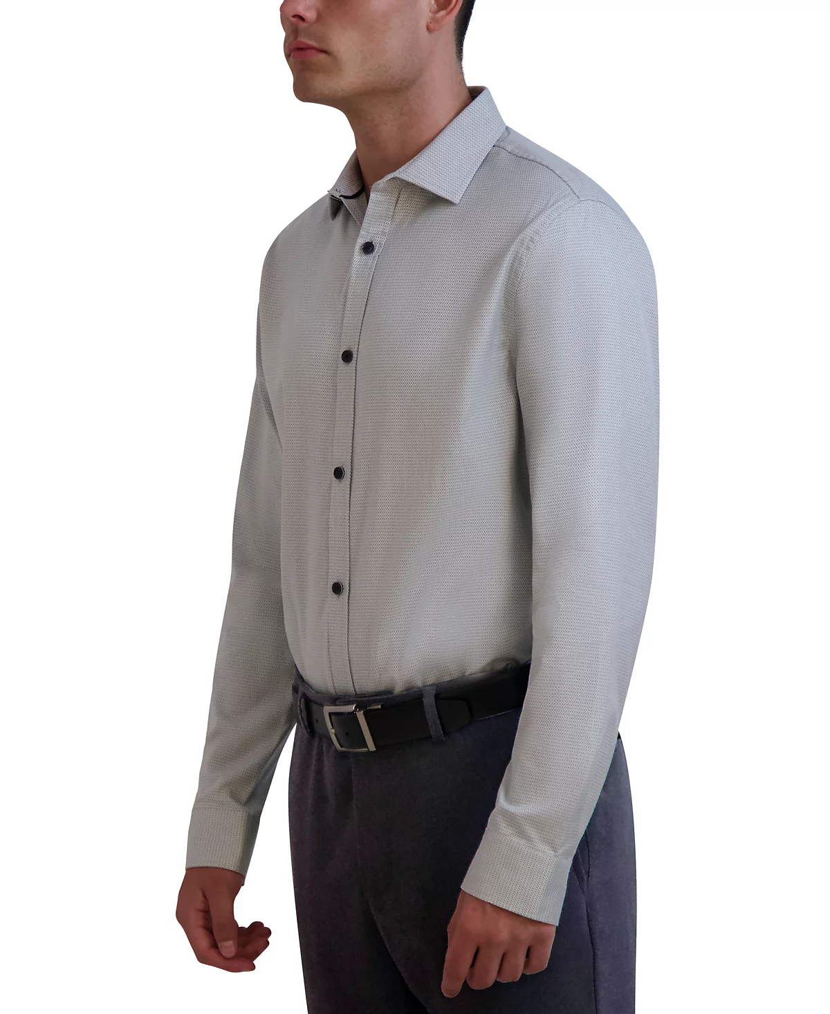 Karl Lagerfeld Paris Mens Slim-Fit Woven Dress Shirt 9390₽