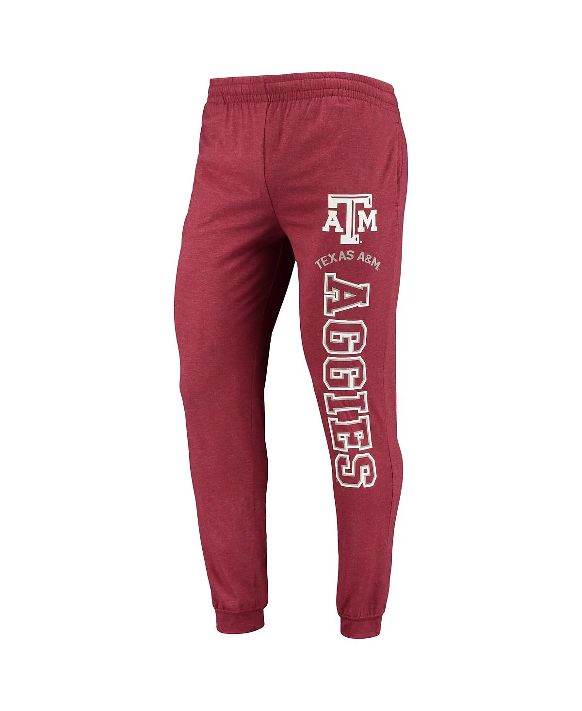 Concepts Sport Mens MaroonHeather Charcoal Texas A-M Aggies Meter Long Sleeve Hoodie T-Shirt Jogger Pajama Set 14290₽