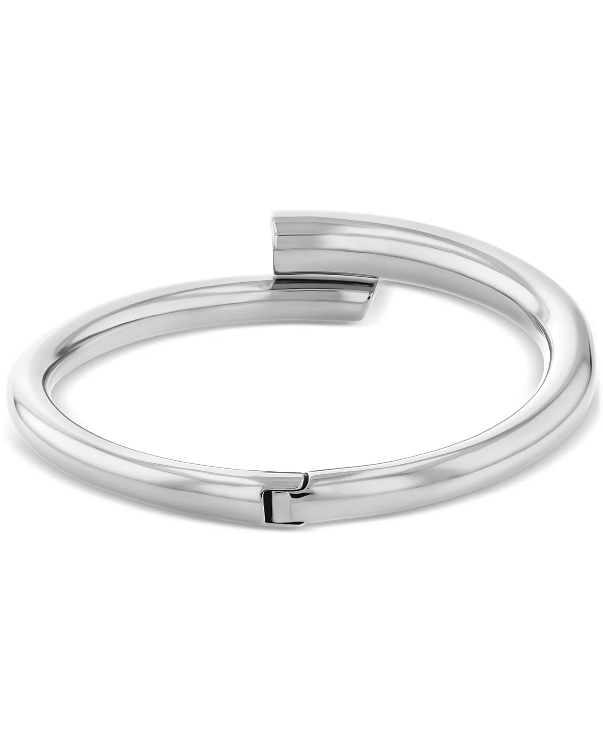 Calvin Klein Silver-Tone CK Spiral Hinge Bracelet 17090₽