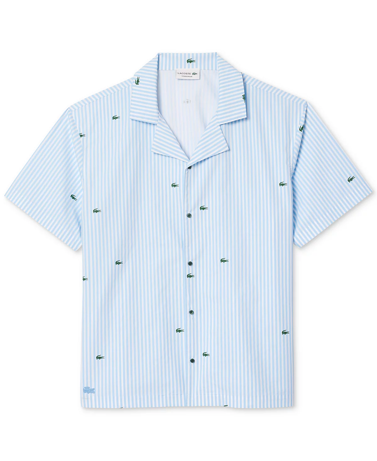 Lacoste Mens Loungewear Short Sleeve Button-Front Pajama Top 10990₽