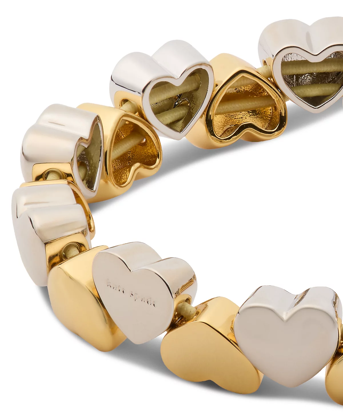 Kate Spade New York Two-Tone Polished Heart Double Row Stretch Bracelet 10090₽