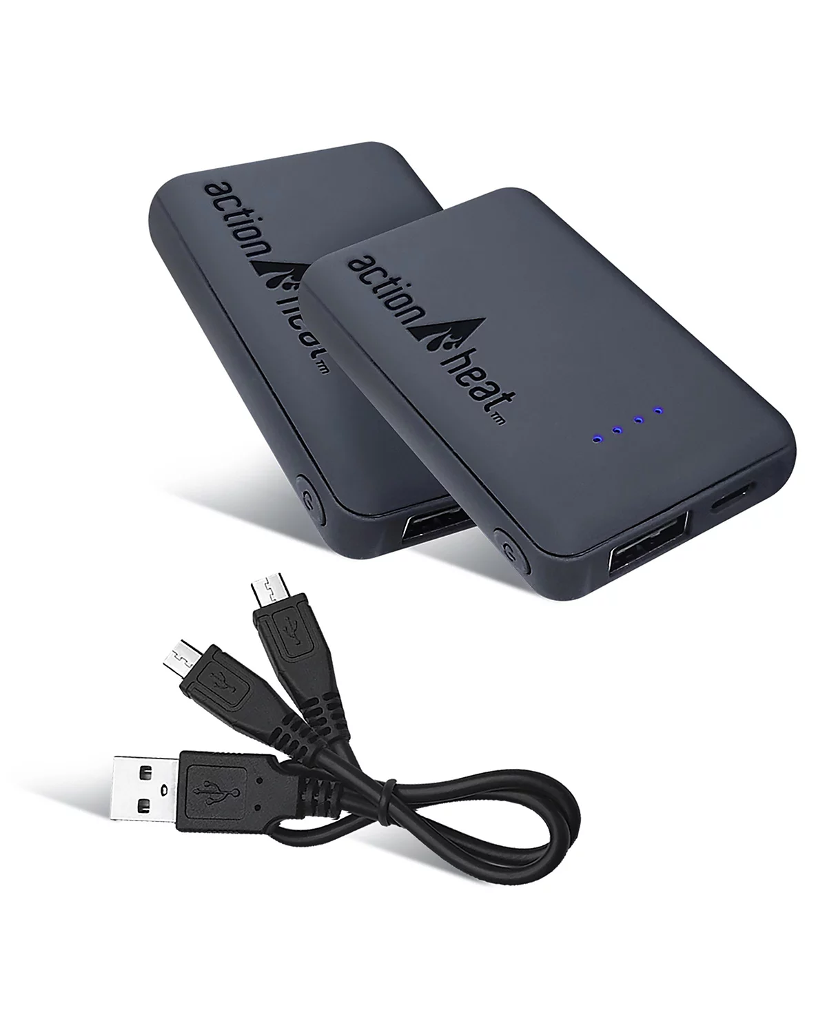 ActionHeat Men's 5V Slim-Fit Fleece Battery Heated Gloves Grey - XL